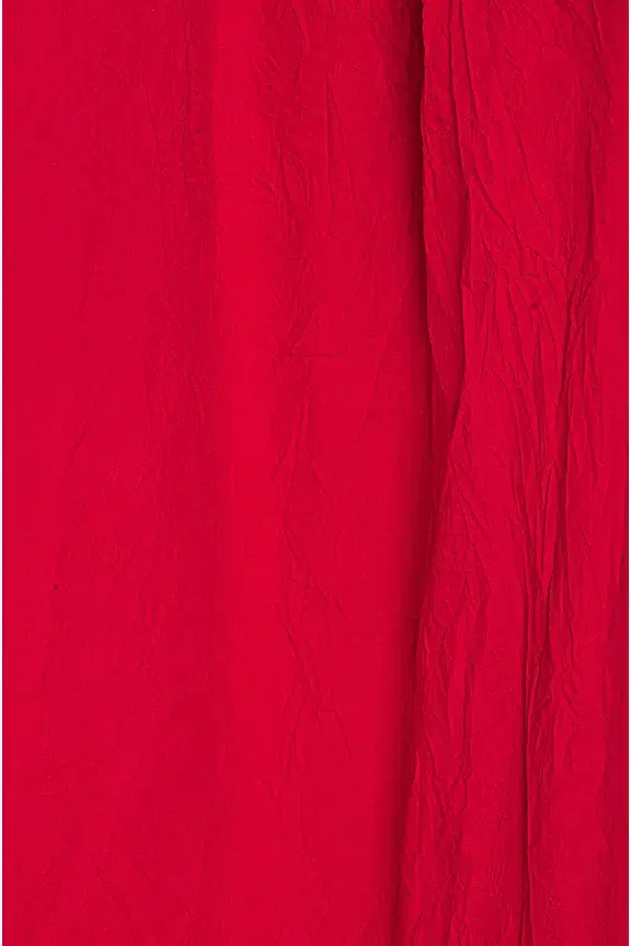 Helsa Studio Crinkle Pleated Gown Very Red Size 8 - Image 8