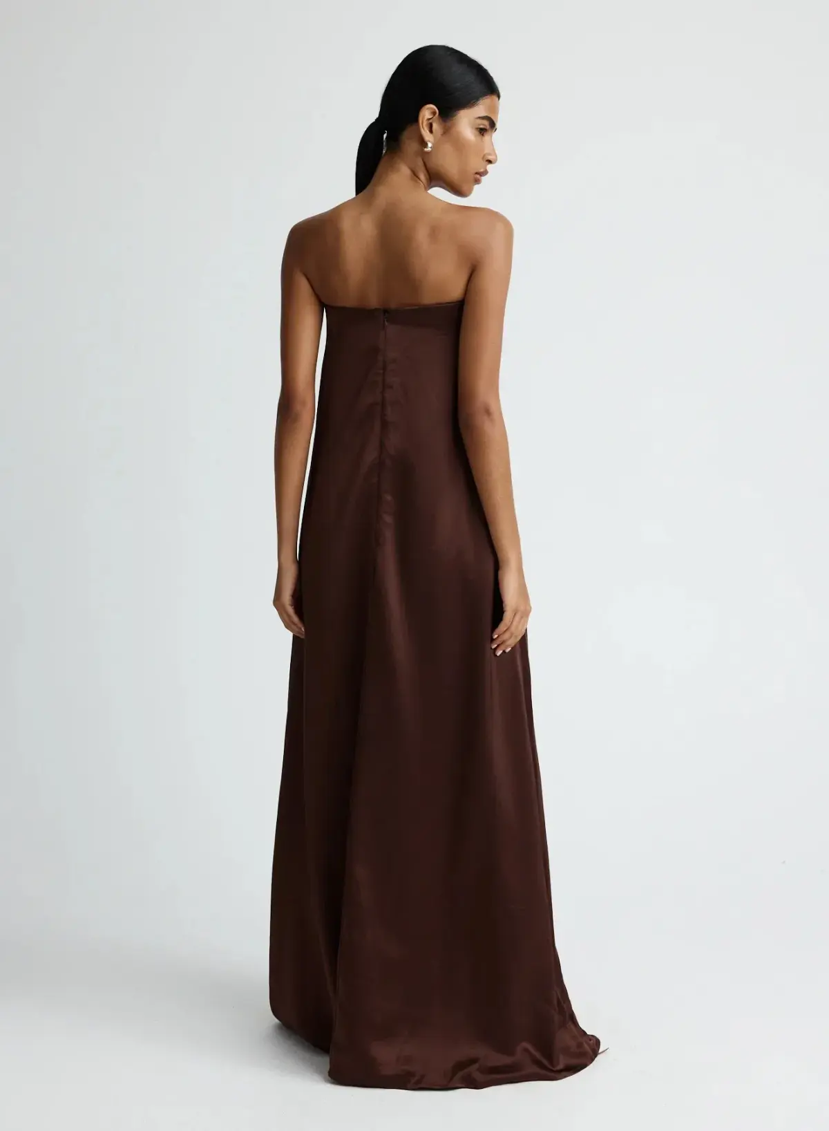 Anna Quan Delfina Gown Chocolate Brown Size 8 AU - Image 2