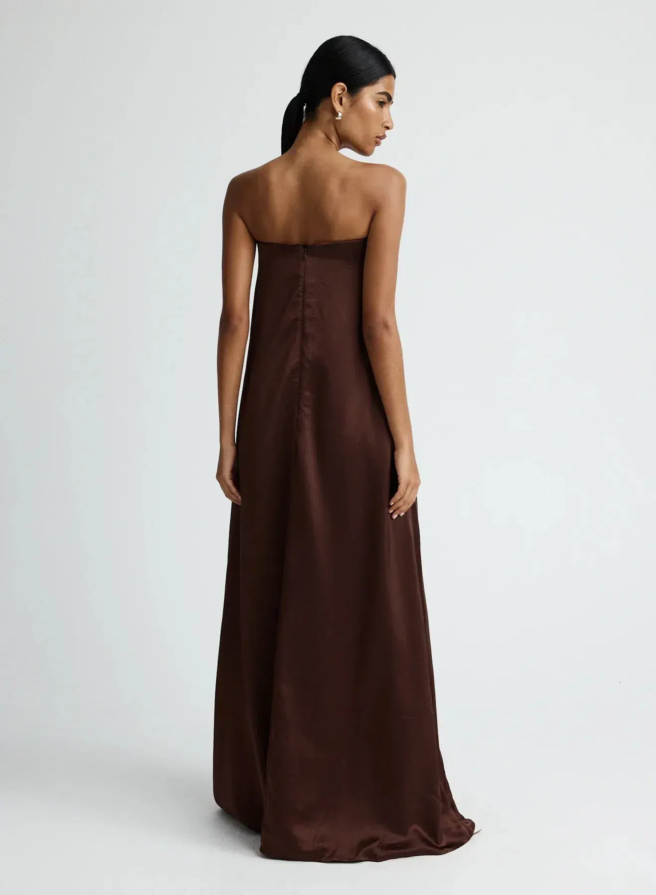 Anna Quan Delfina Gown Chocolate Brown Size 8 AU - Image 2