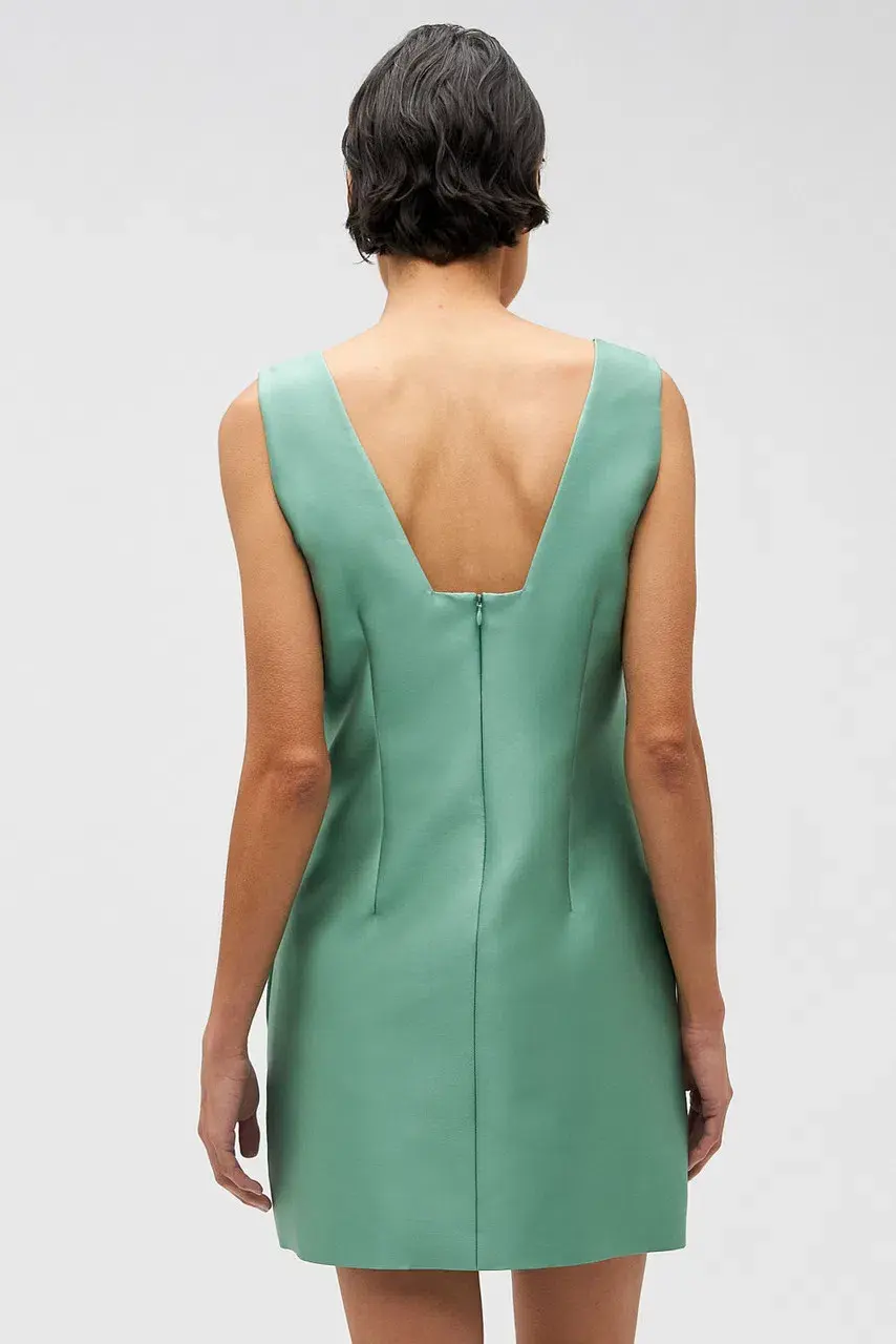Oroton Embellished Shift Mint Leaf Dress Mini Size AU 12 - Image 2