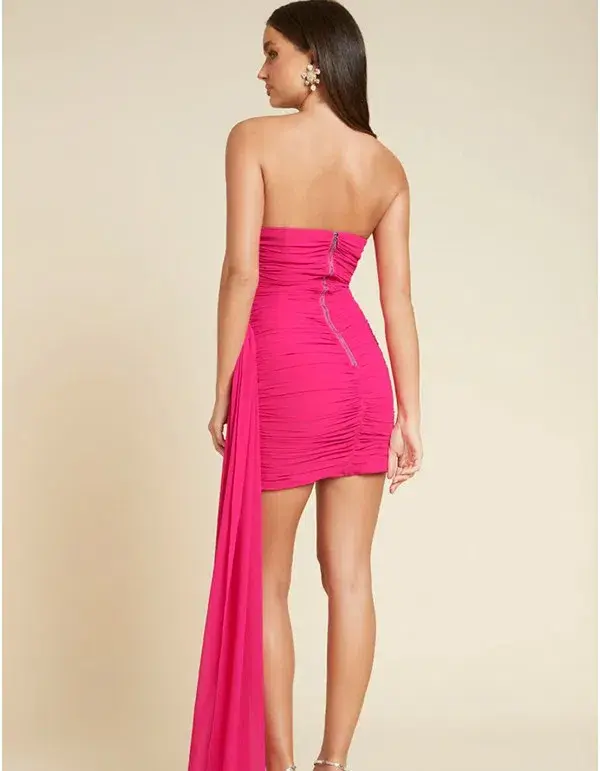 Runaway The Label Night Lover Dress - Fuchsia Size 12 - Image 2