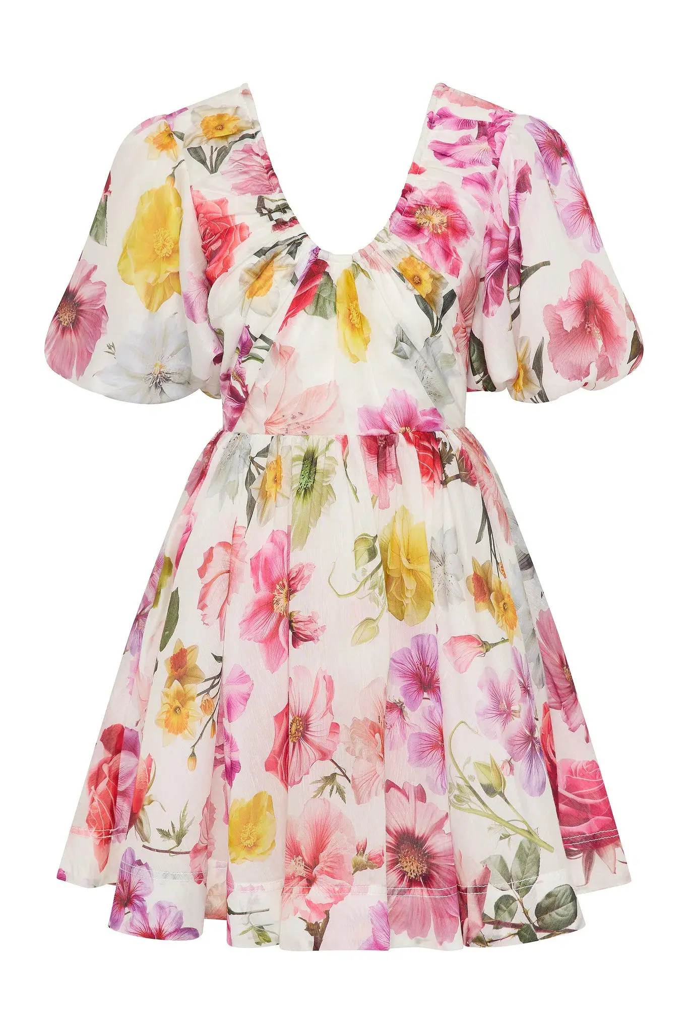 Aje Fleur Mini Dress Collage Floral Size AU 12 - Image 4