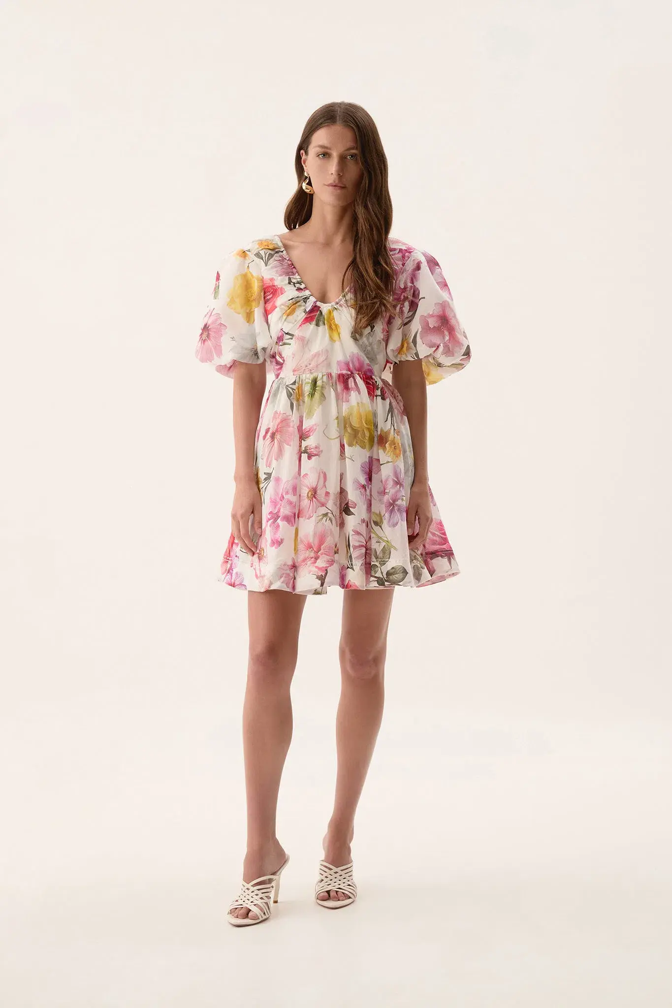 Aje Fleur Mini Dress Collage Floral Size AU 12 - Image 5
