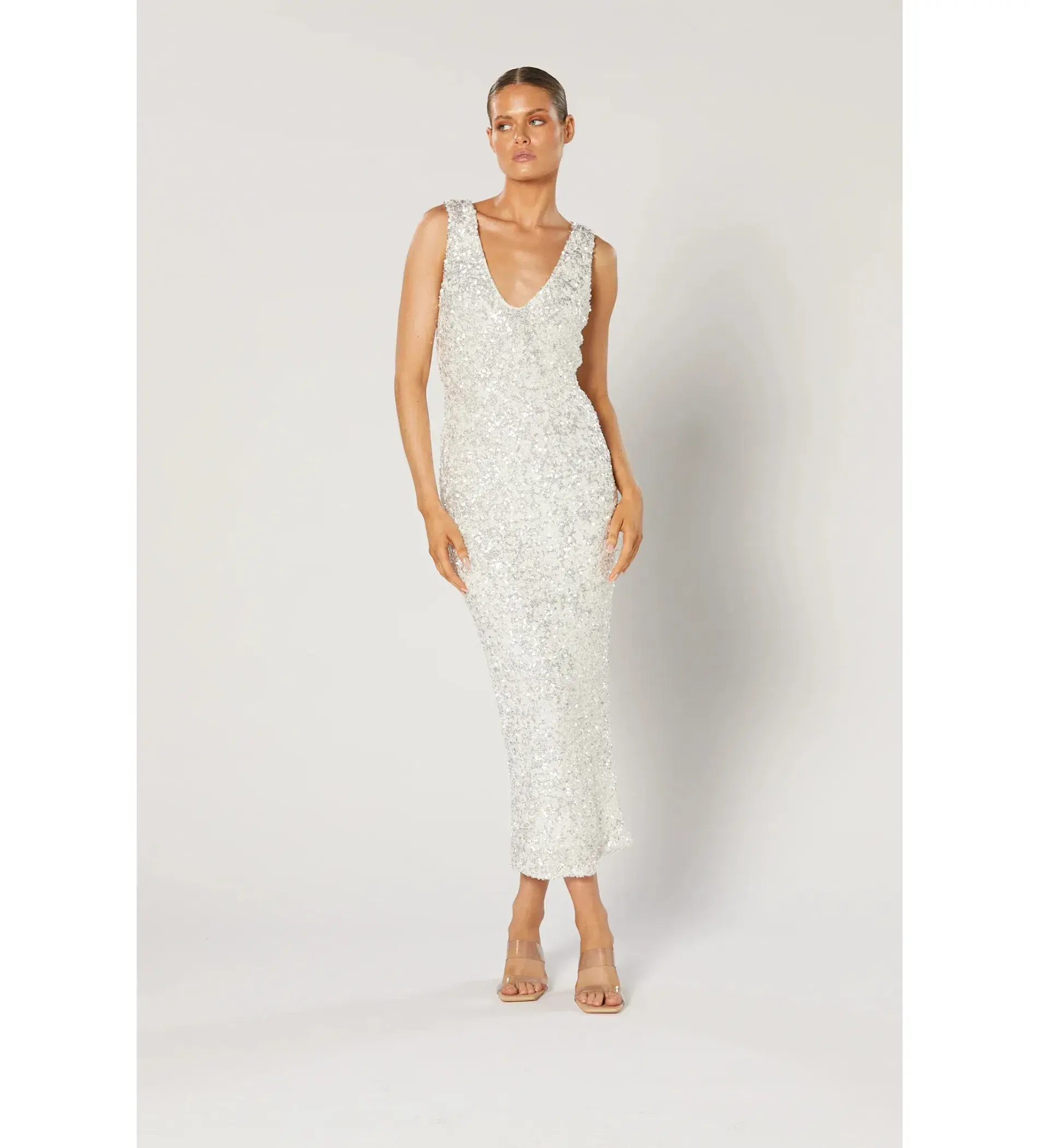 Winona Zeox Midi Dress White Size AU 6 - Image 1