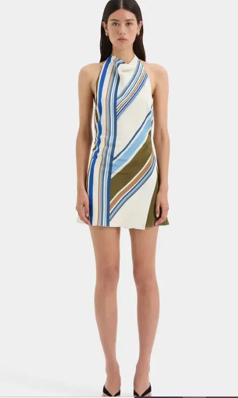Sir The Label Thistle Halter Mini Dress Multi Size 1 / Aus 8 - Image 1