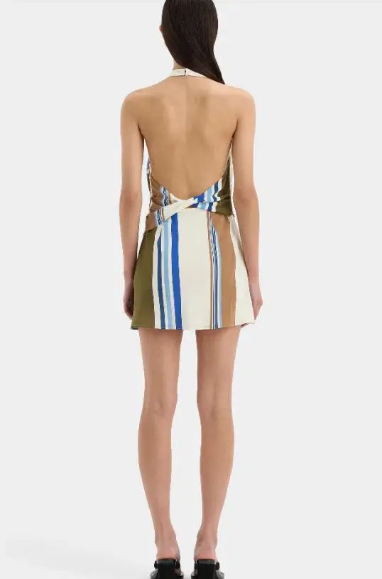 Sir The Label Thistle Halter Mini Dress Multi Size 1 / Aus 8 for rent on The Volte - main image