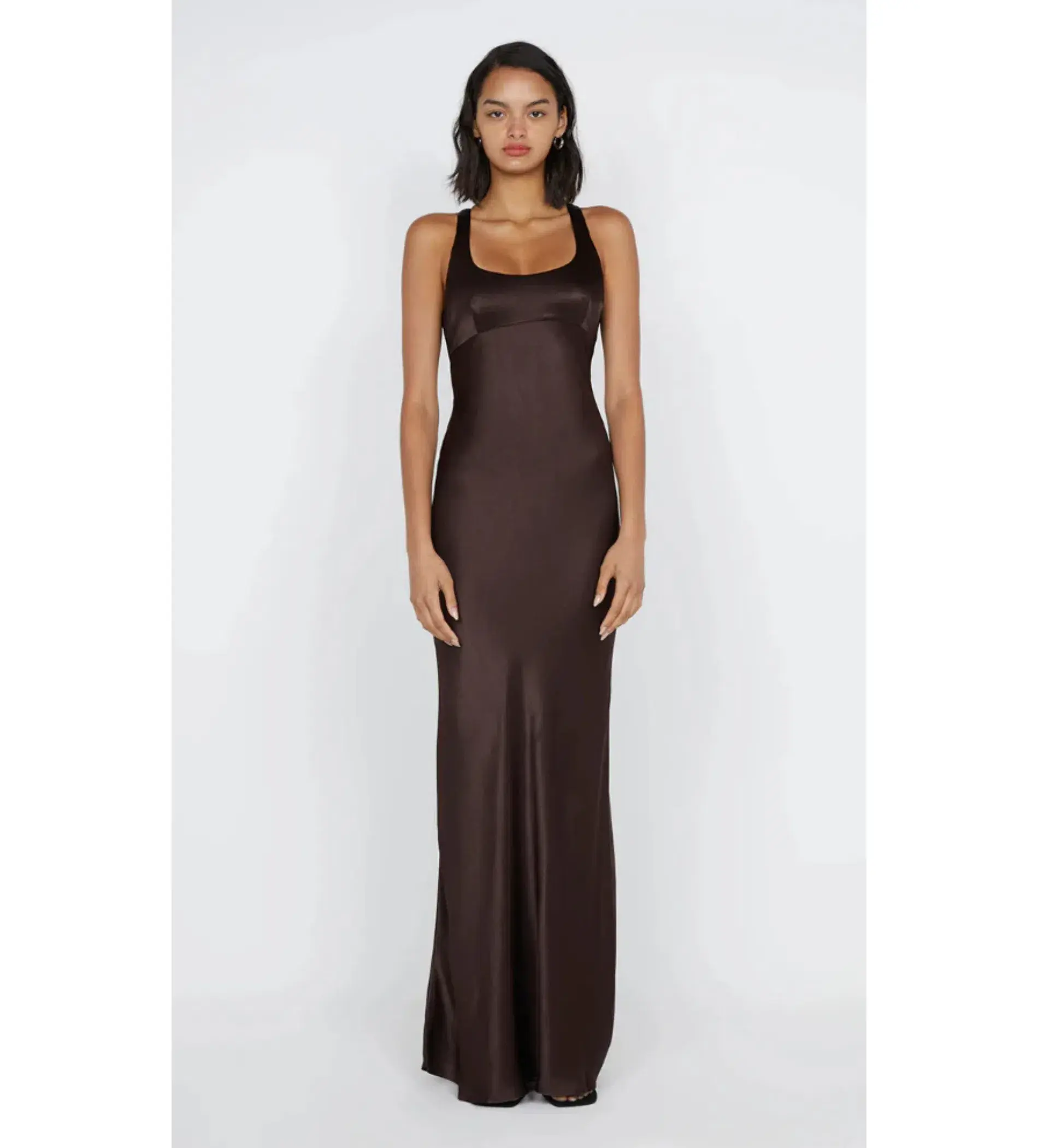 Bec & Bridge Maxina Crossover Dress Dark Chocolate Size AU 8 - Image 1