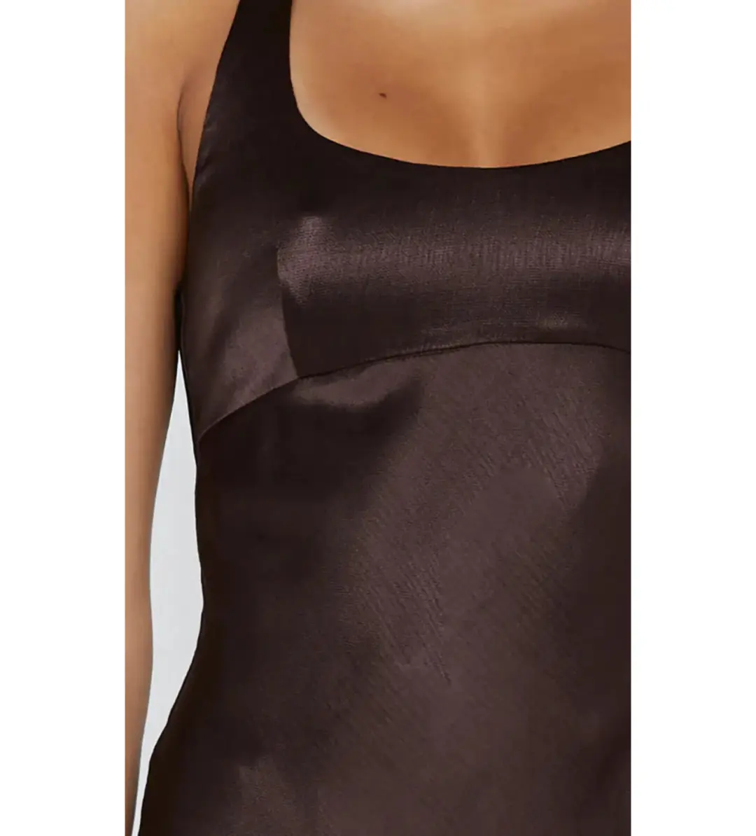 Bec & Bridge Maxina Crossover Dress Dark Chocolate Size AU 10 for rent on The Volte - main image