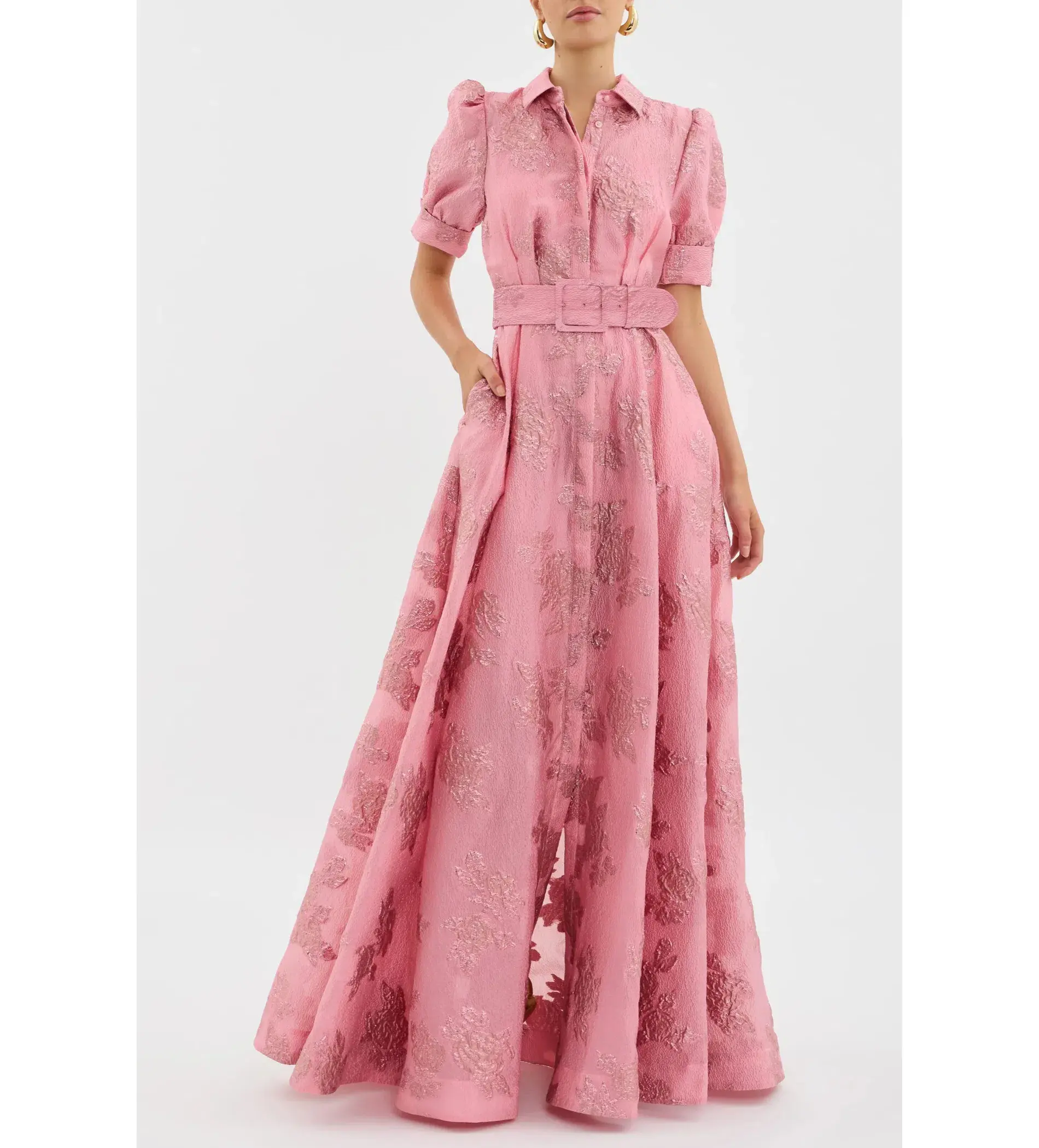 Rebecca Vallance Annette Button Gown Pink Size 12 - Image 1