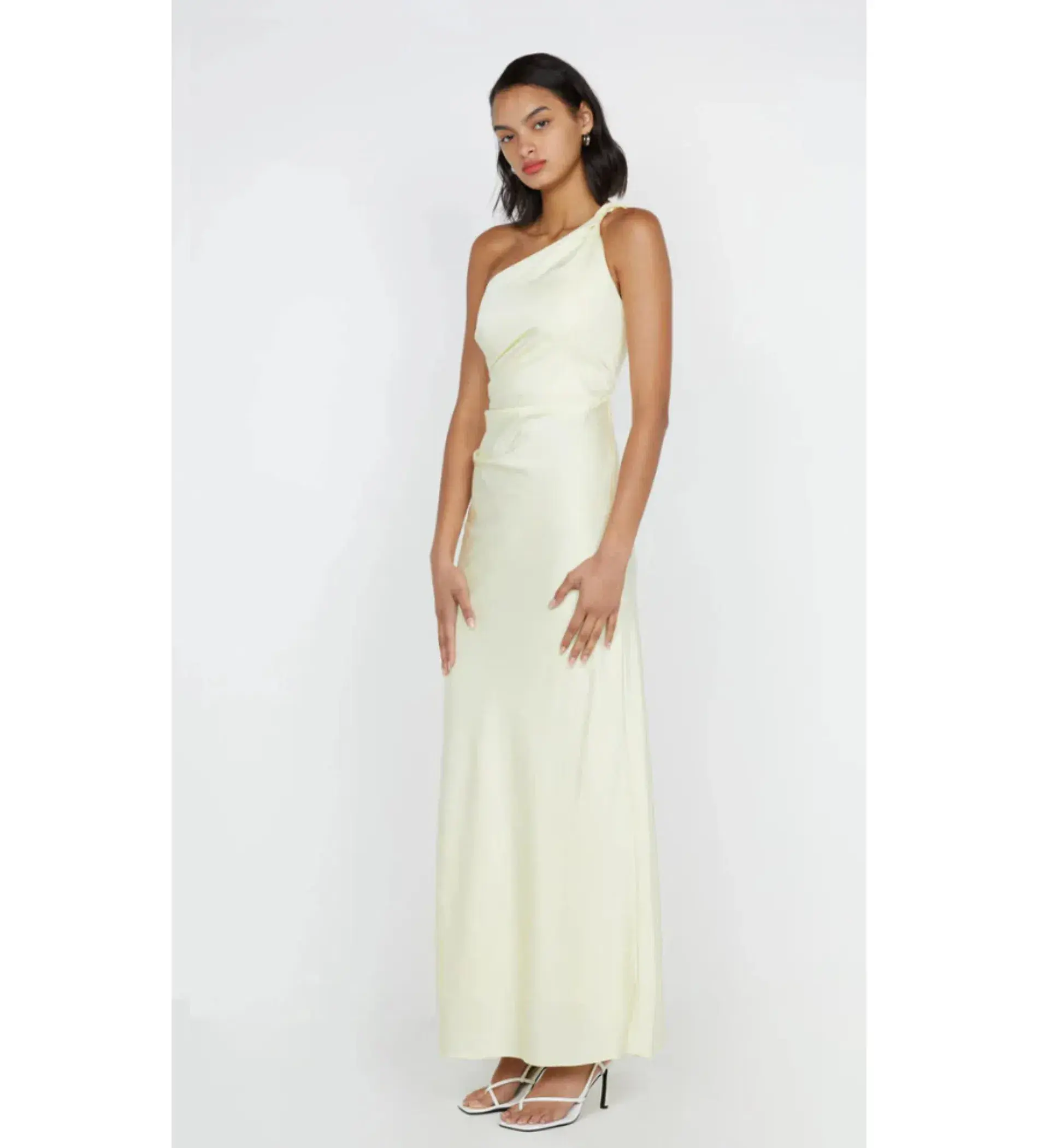 Bec & Bridge Lunetta Asym Dress Ice Yellow Size AU 8 - Image 2