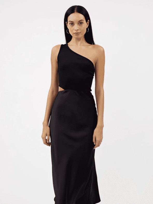 Christopher Esber Carmen Rib Bias Dress Black Size 6 - Image 2