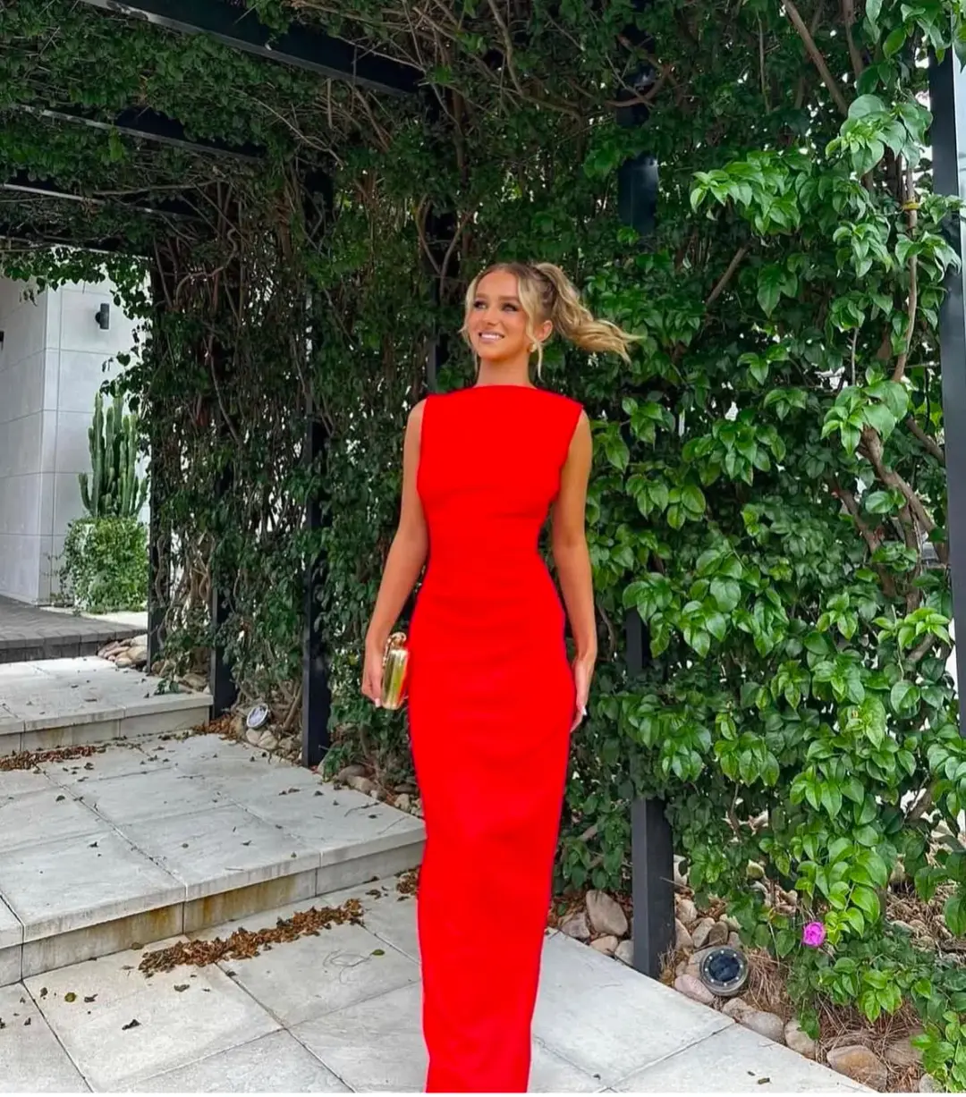 Effie Kats Verona Gown Red Size AU 6 for rent on The Volte - main image