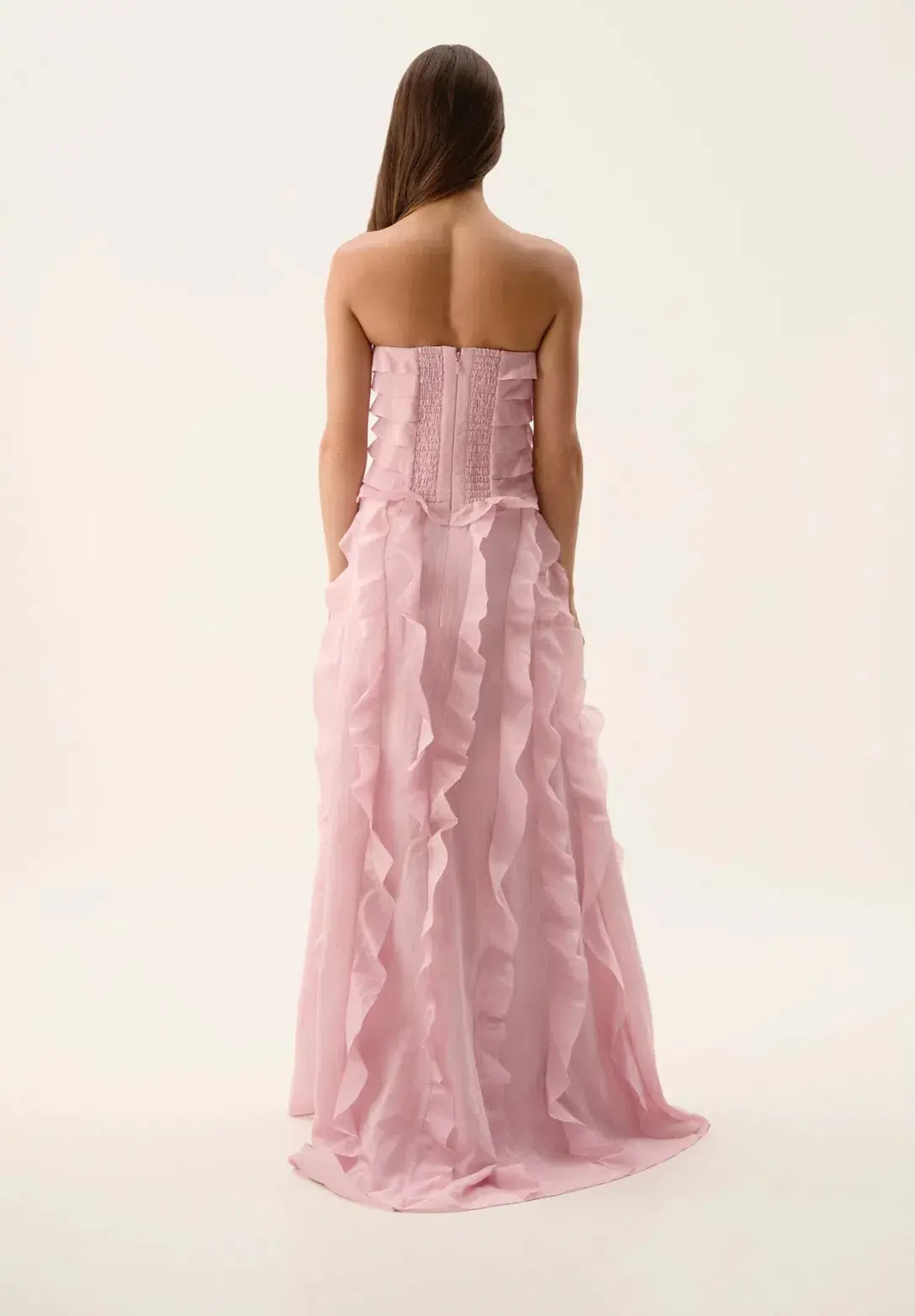 Aje Allairie Gown Chalk Pink Size 10 - Image 2