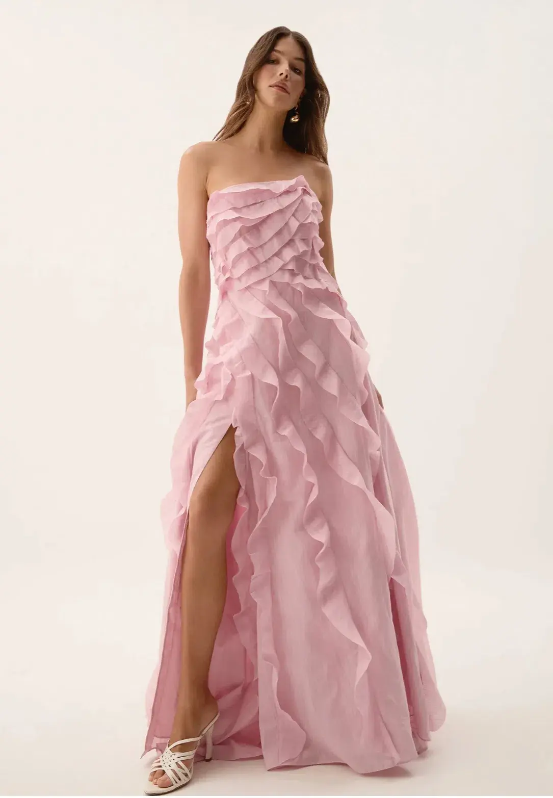 Aje Allairie Gown Chalk Pink Size 10 - Image 1