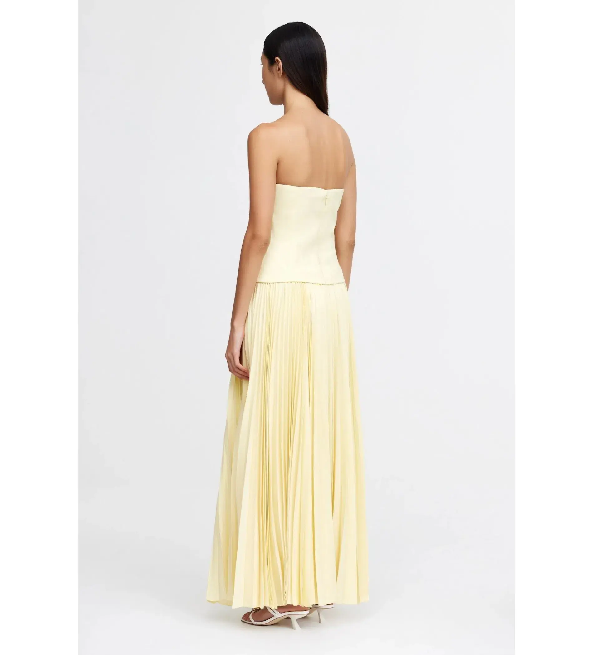 Acler Newbewick Maxi Dress in Lemon Sorbet Size AU 14 - Image 5
