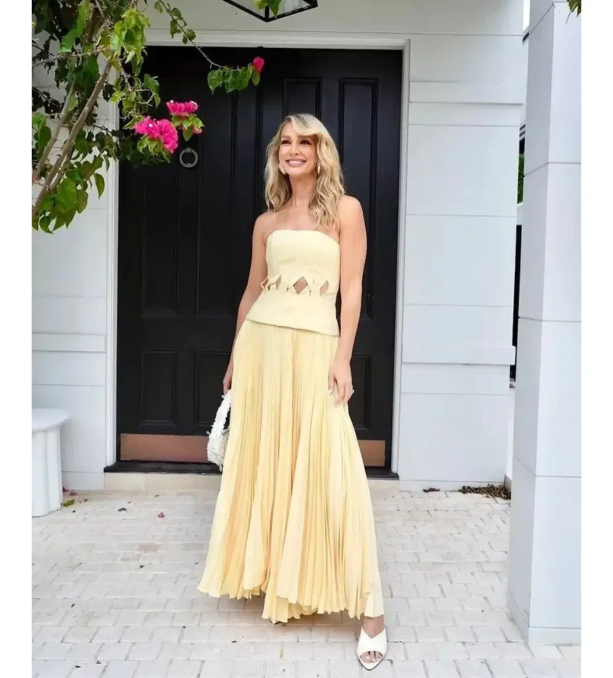 Acler Newbewick Maxi Dress in Lemon Sorbet Size AU 14 - Image 3