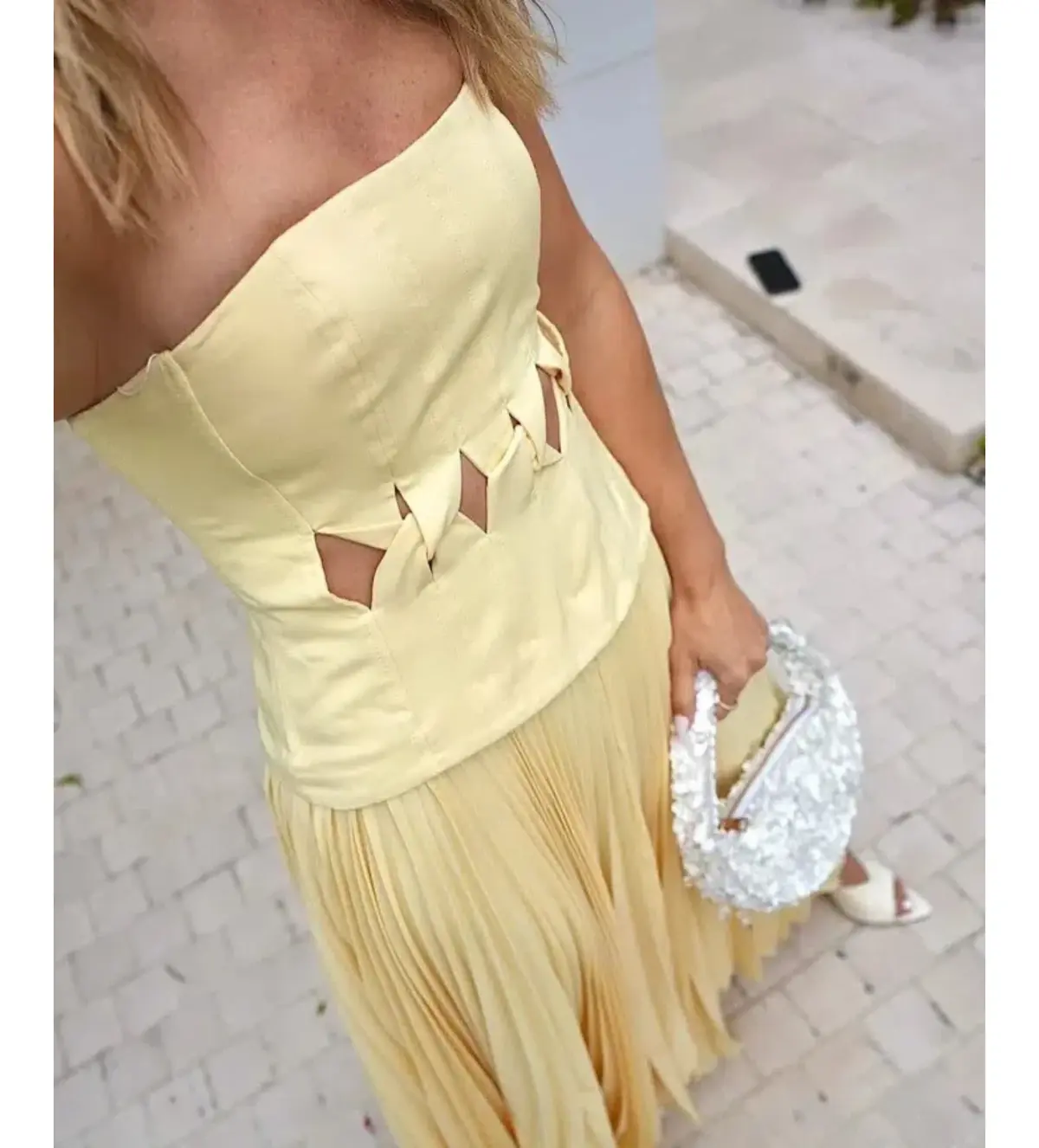 Acler Newbewick Maxi Dress in Lemon Sorbet Size AU 14 - Image 7