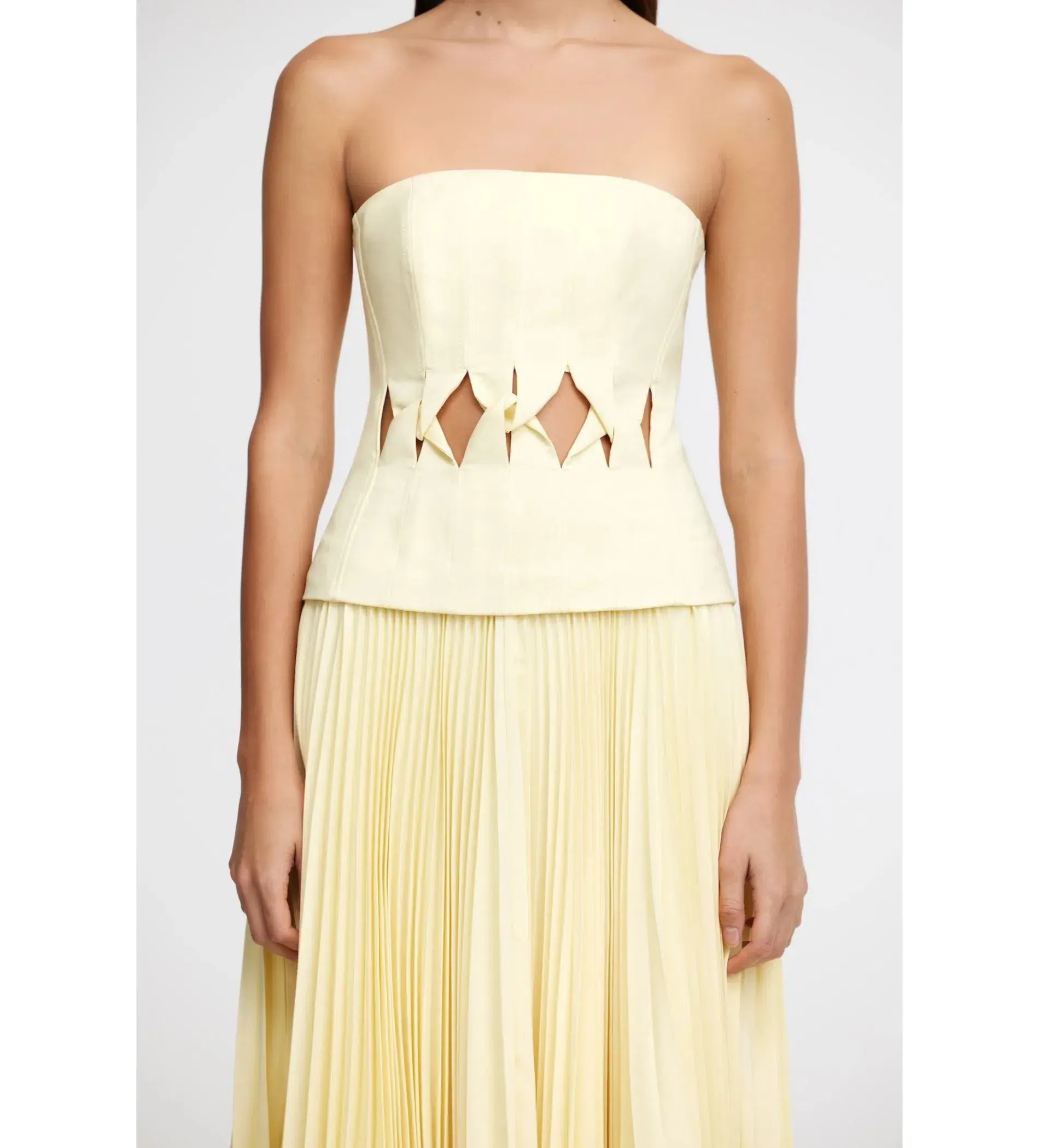 Acler Newbewick Maxi Dress in Lemon Sorbet Size AU 14 - Image 6