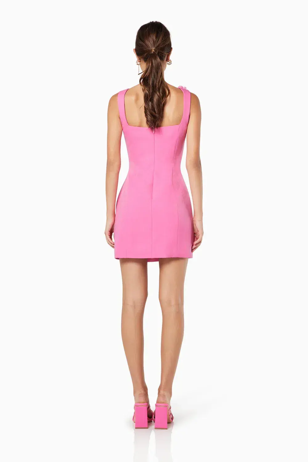 Elliatt Trompe 3D Floral Mini Dress Pink Size 6 - Image 3
