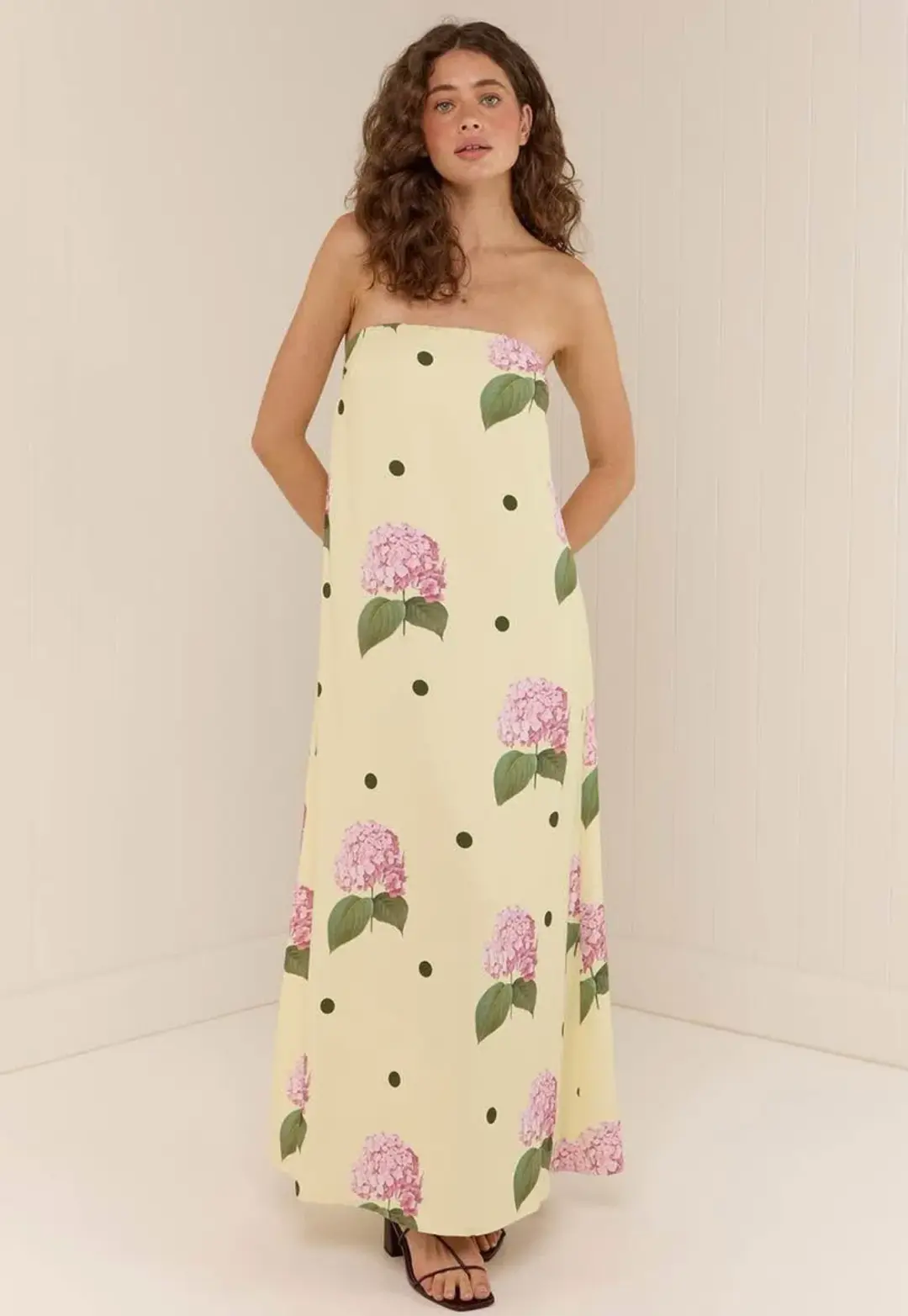 Palm Noosa Alessia Maxi Dress Portofino Polka Dot Print Size 14 for rent on The Volte - main image