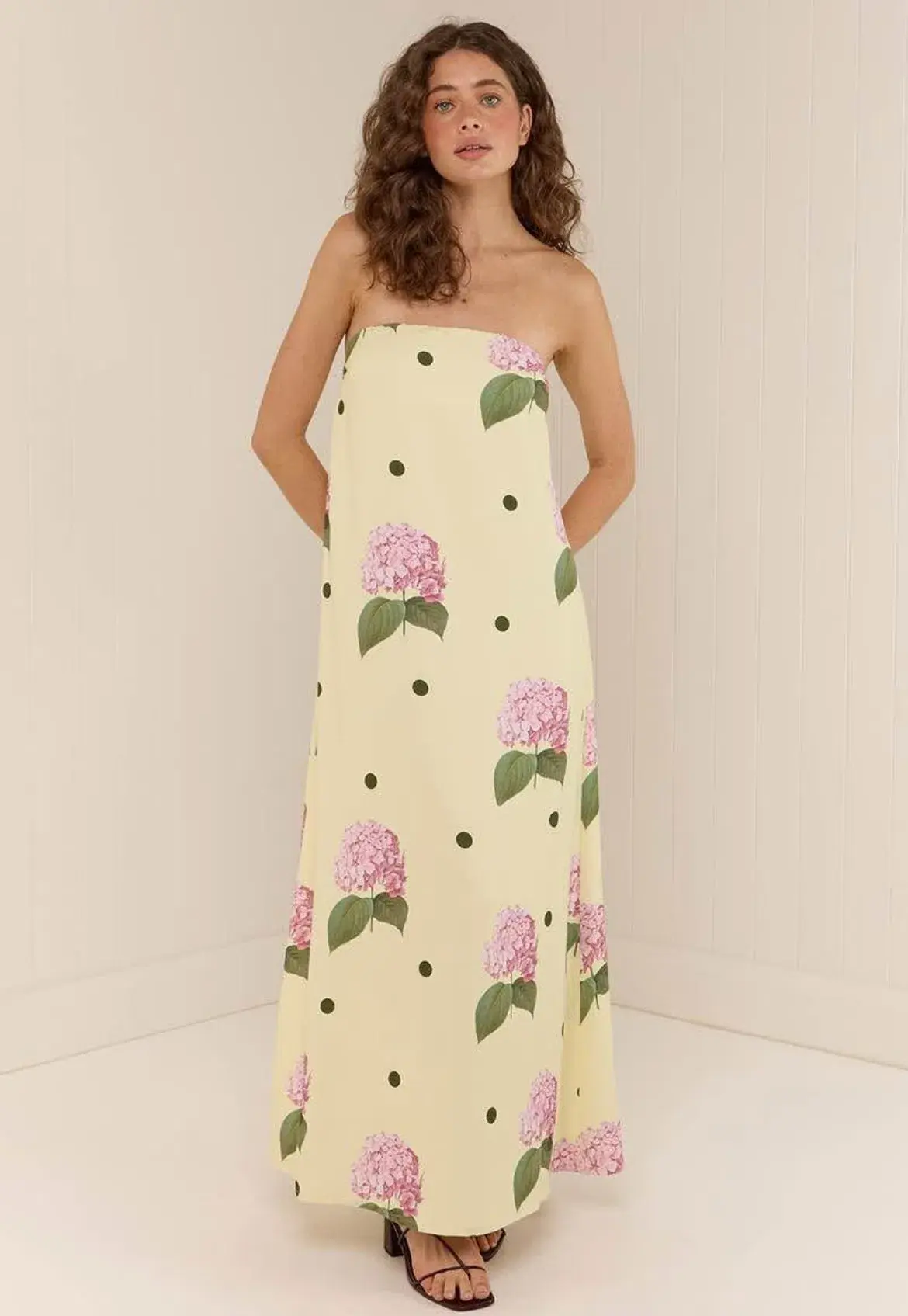 Palm Noosa Alessia Maxi Dress Portofino Polka Dot Print Size 14 - Image 1