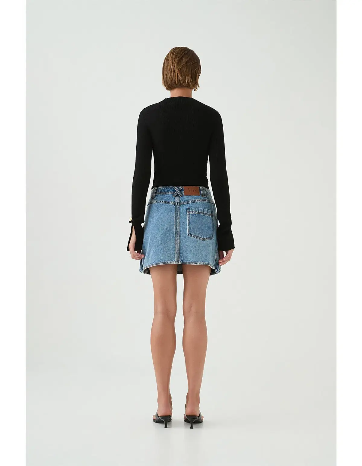 Aje Juno Cargo Micro Mini Skirt Blue Size AU 12 - Image 4