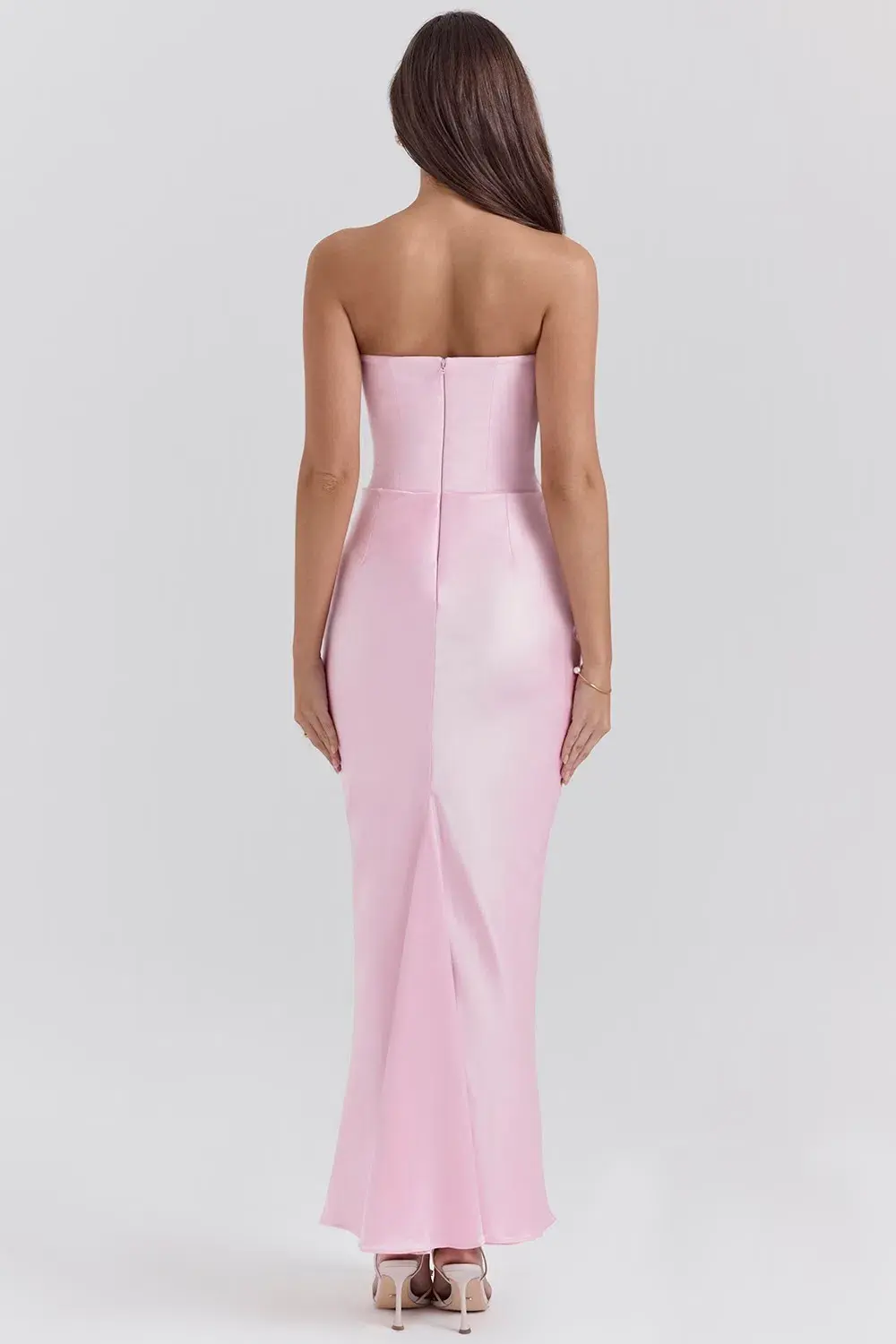 House of CB Persephone Corset Maxi Dress in Rose Shadow Size AU 6 - Image 3