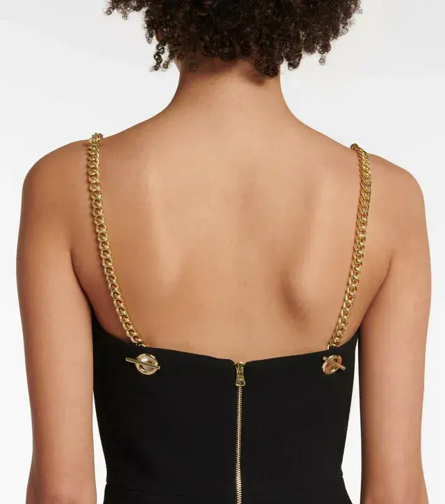 Rebecca Vallance Iman V Wire Mini Dress Black Size 4  - Image 4