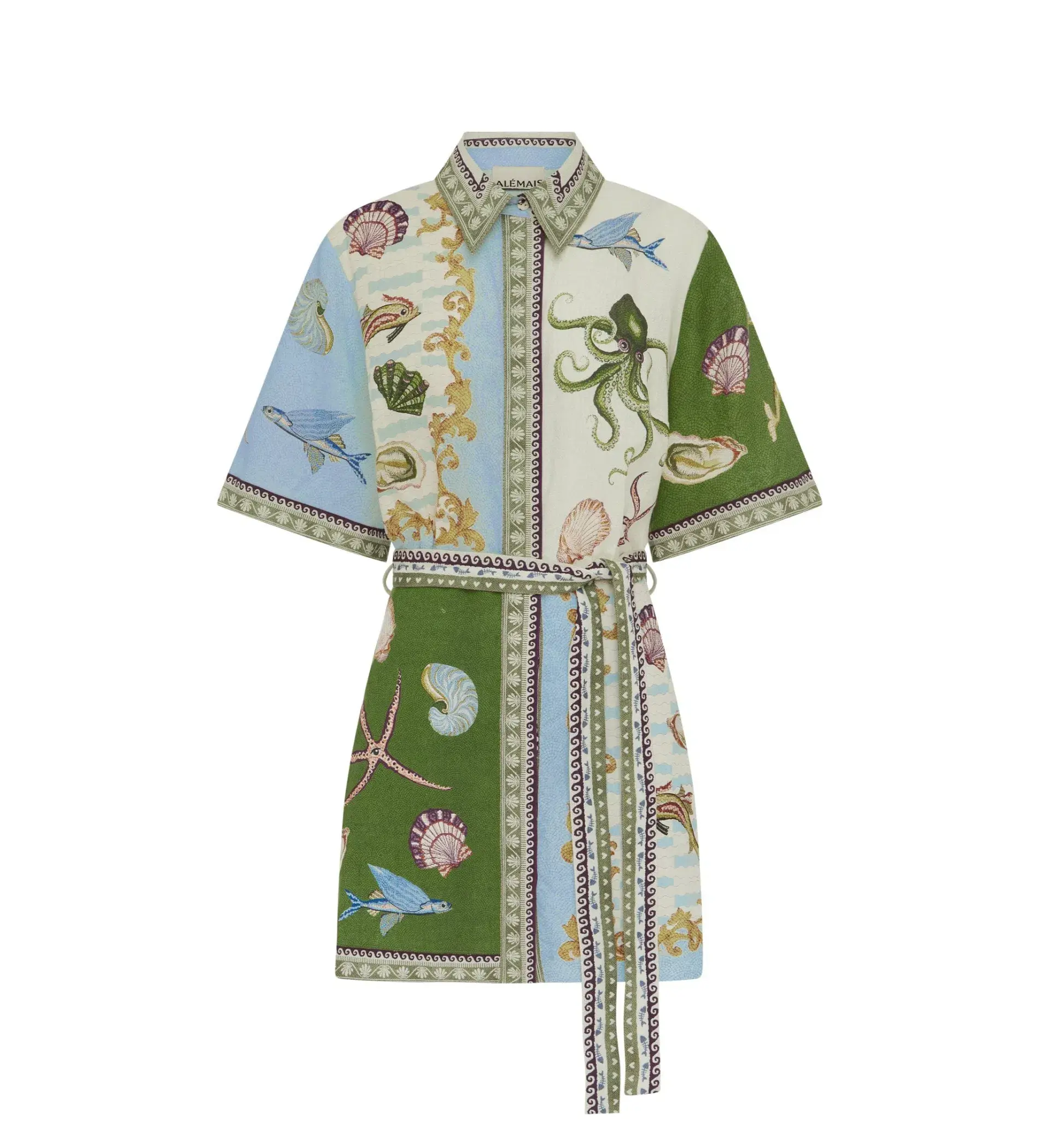 Alemais Bath House Mini Dress Multi Size AU 16 - Image 5