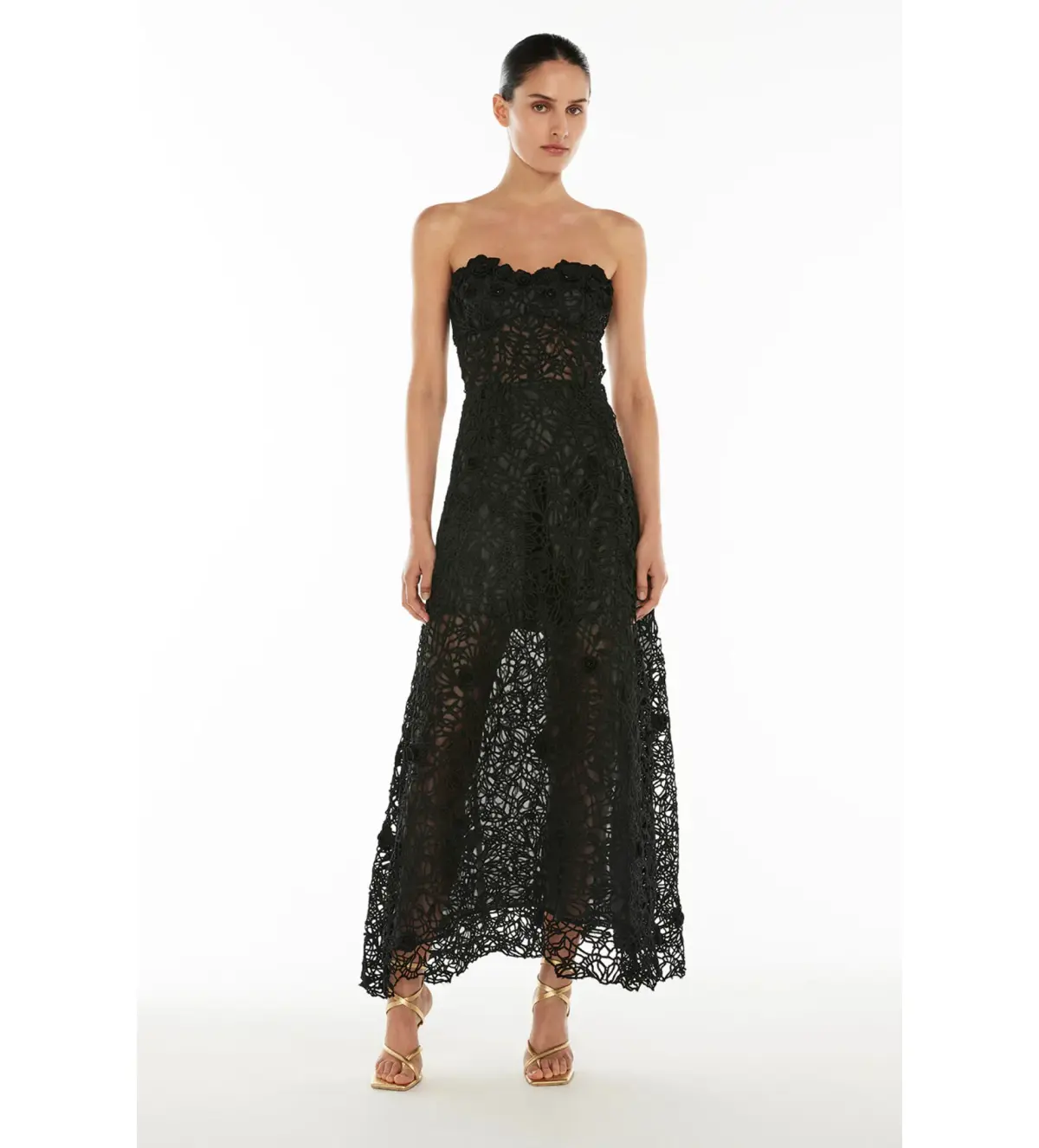 Manning Cartell Tea Ceremony Maxi Dress Black Size 10 - Image 1