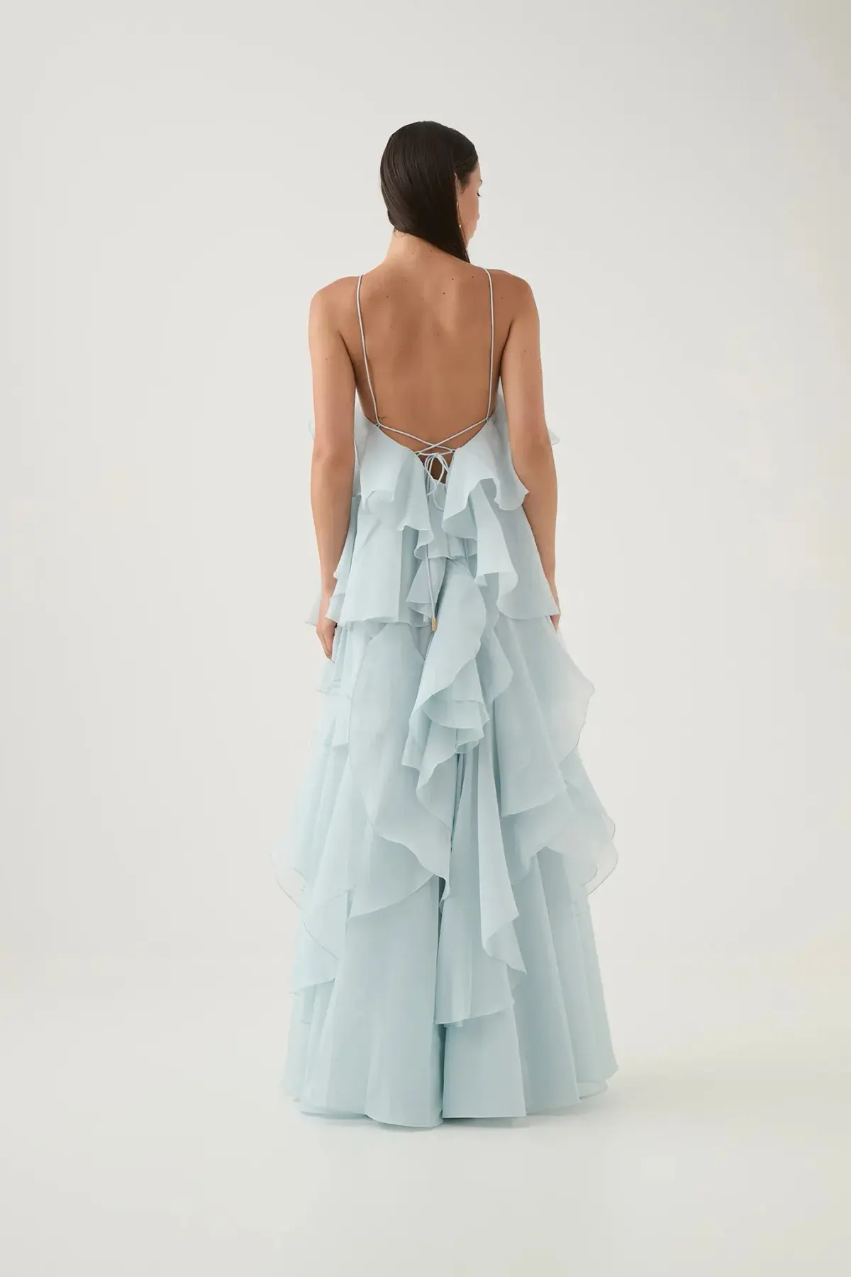 AJE Pandorea Layered Maxi Dress Size Blue AU 6 - Image 2