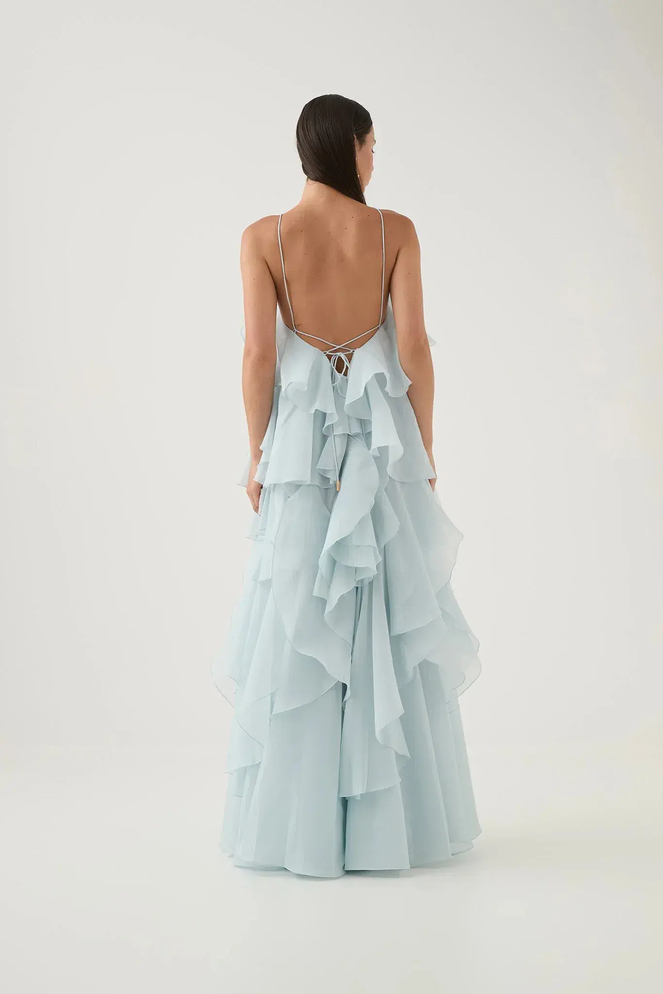 AJE Pandorea Layered Maxi Dress Size Blue AU 6 - Image 2