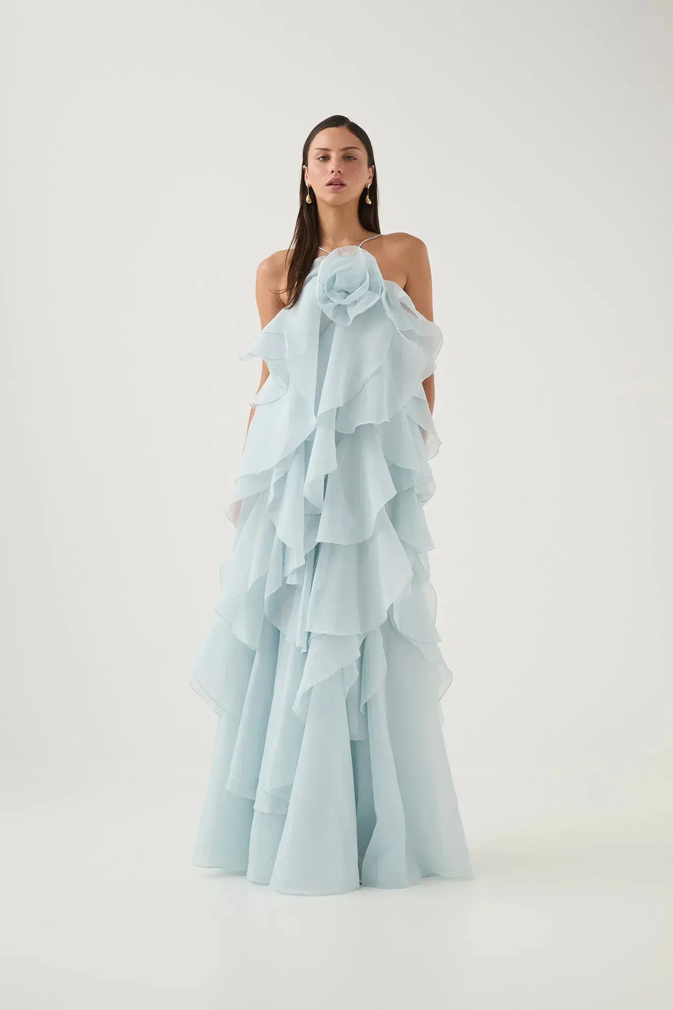 AJE Pandorea Layered Maxi Dress Size Blue AU 6 - Image 1
