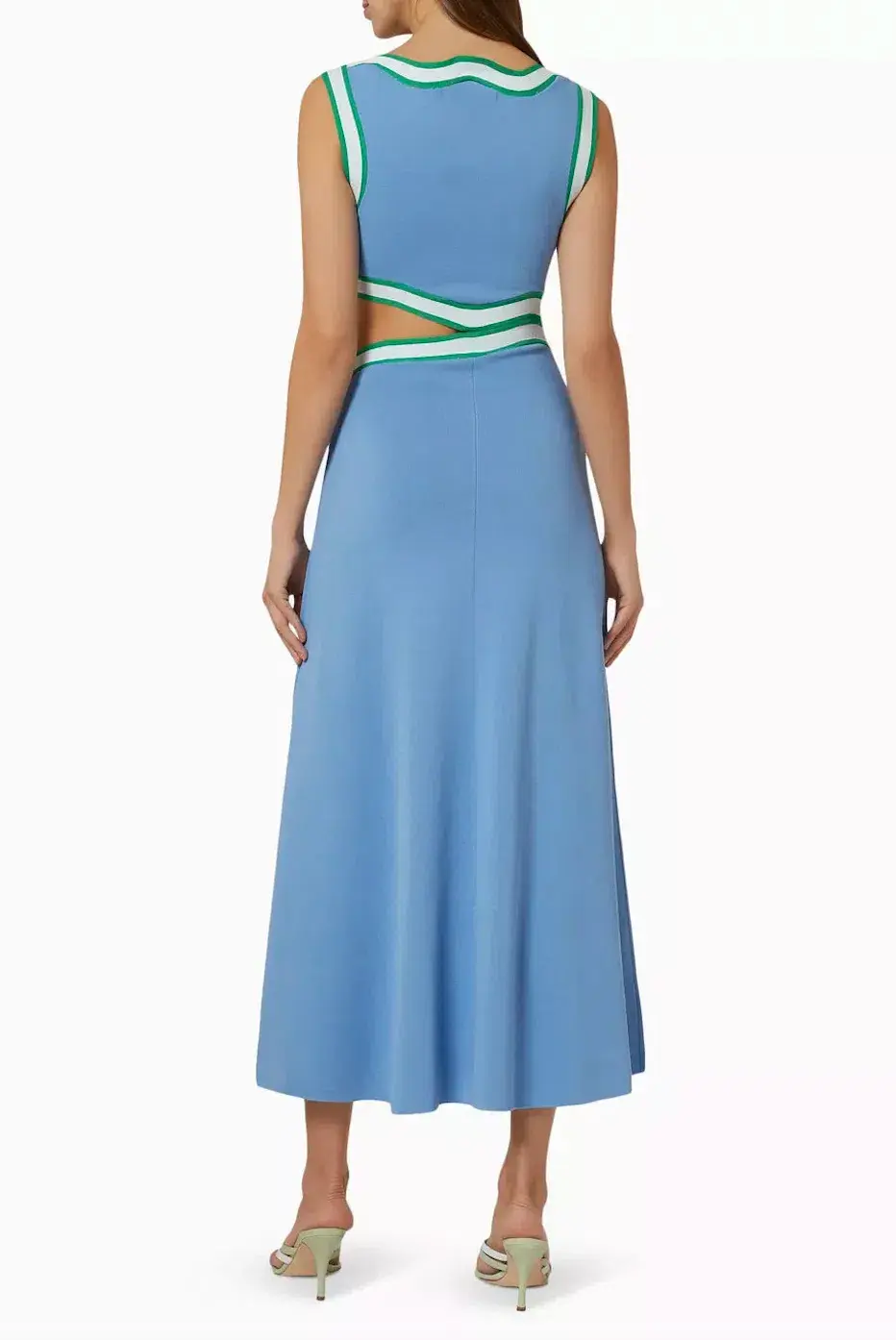 Rachel Gilbert Elias Midi Dress Blue Size M / Aus 10 - Image 2