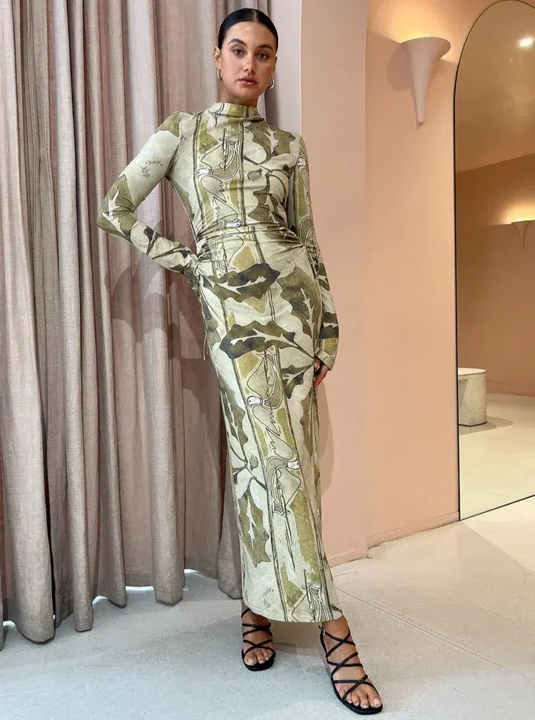 Camilla And Marc Khya Printed Midi Dress Size AU 12 - Image 1