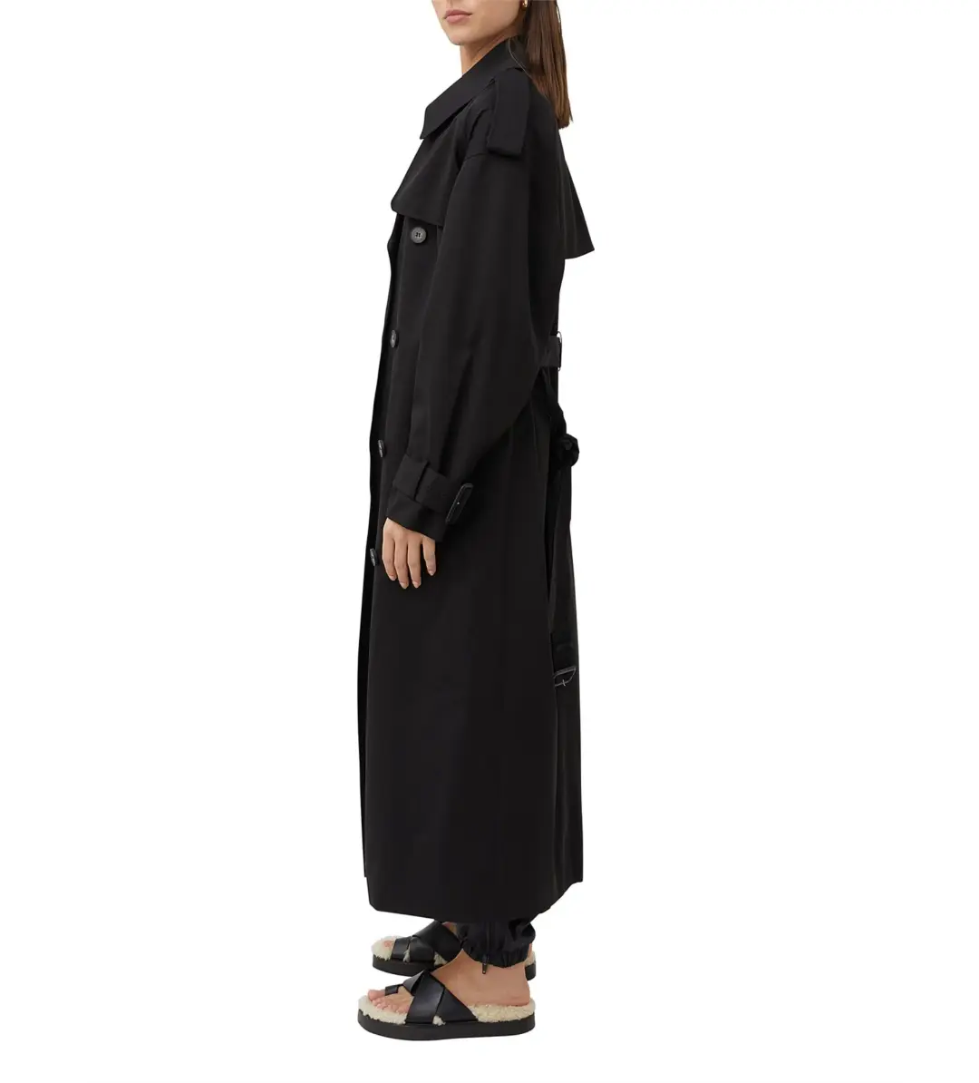 Camilla and Marc Evans Trench Coat Black Size XS-S / AU 6-8 for rent on The Volte - main image