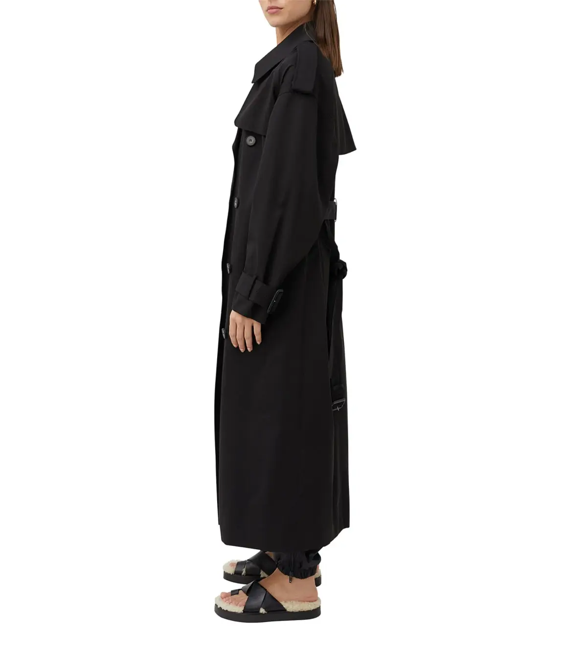Camilla and Marc Evans Trench Coat Black Size XS-S / AU 6-8 - Image 2