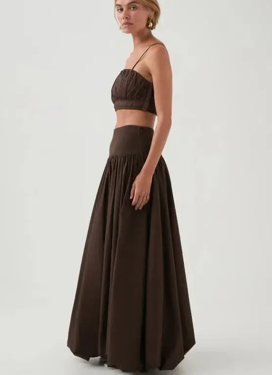 AJE Havana Set in Chocolate Size AU 8 for rent on The Volte - main image