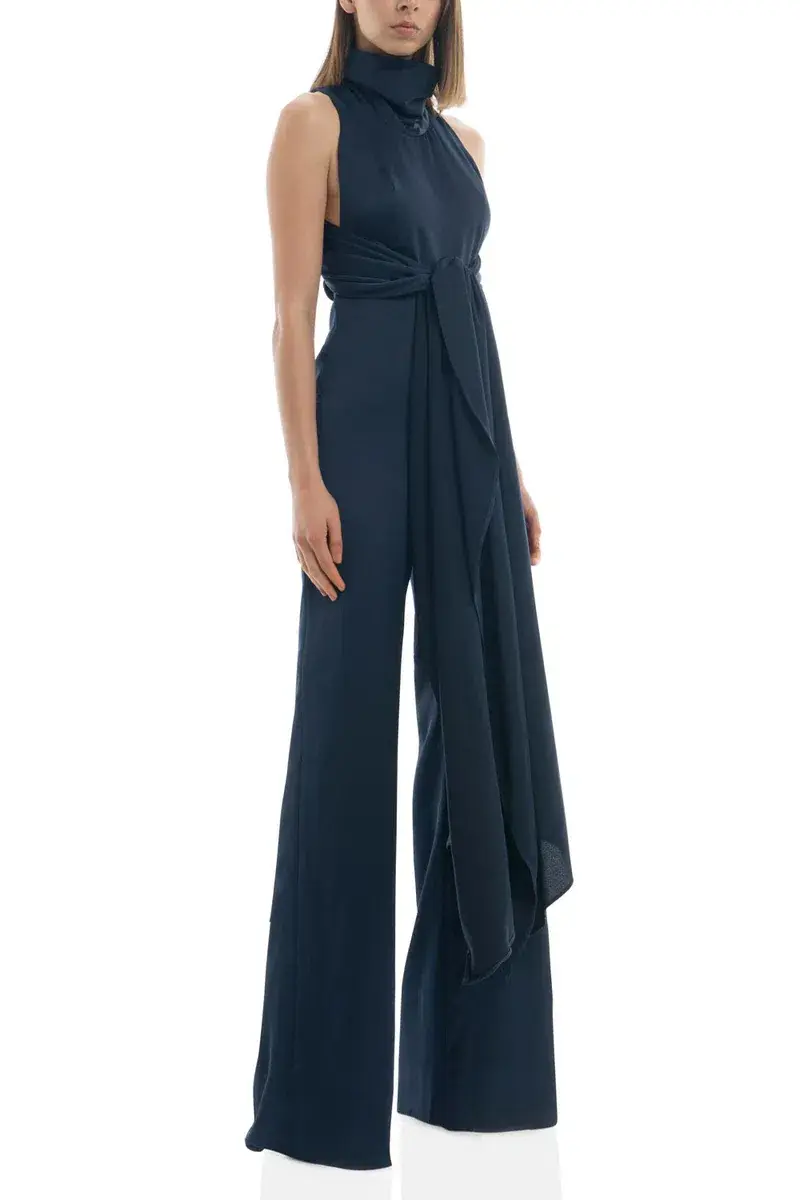 MISHA Alexa Pantsuit Navy Size 8 for rent on The Volte - main image