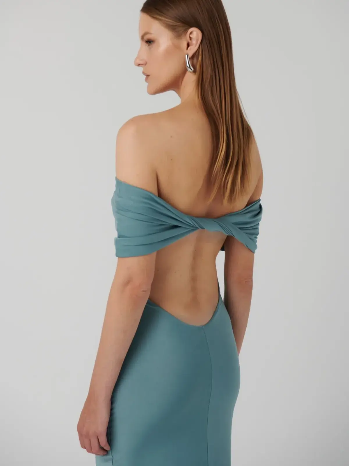 Effie Kats Viela Gown Eucalyptus Size 6/XS - Image 5