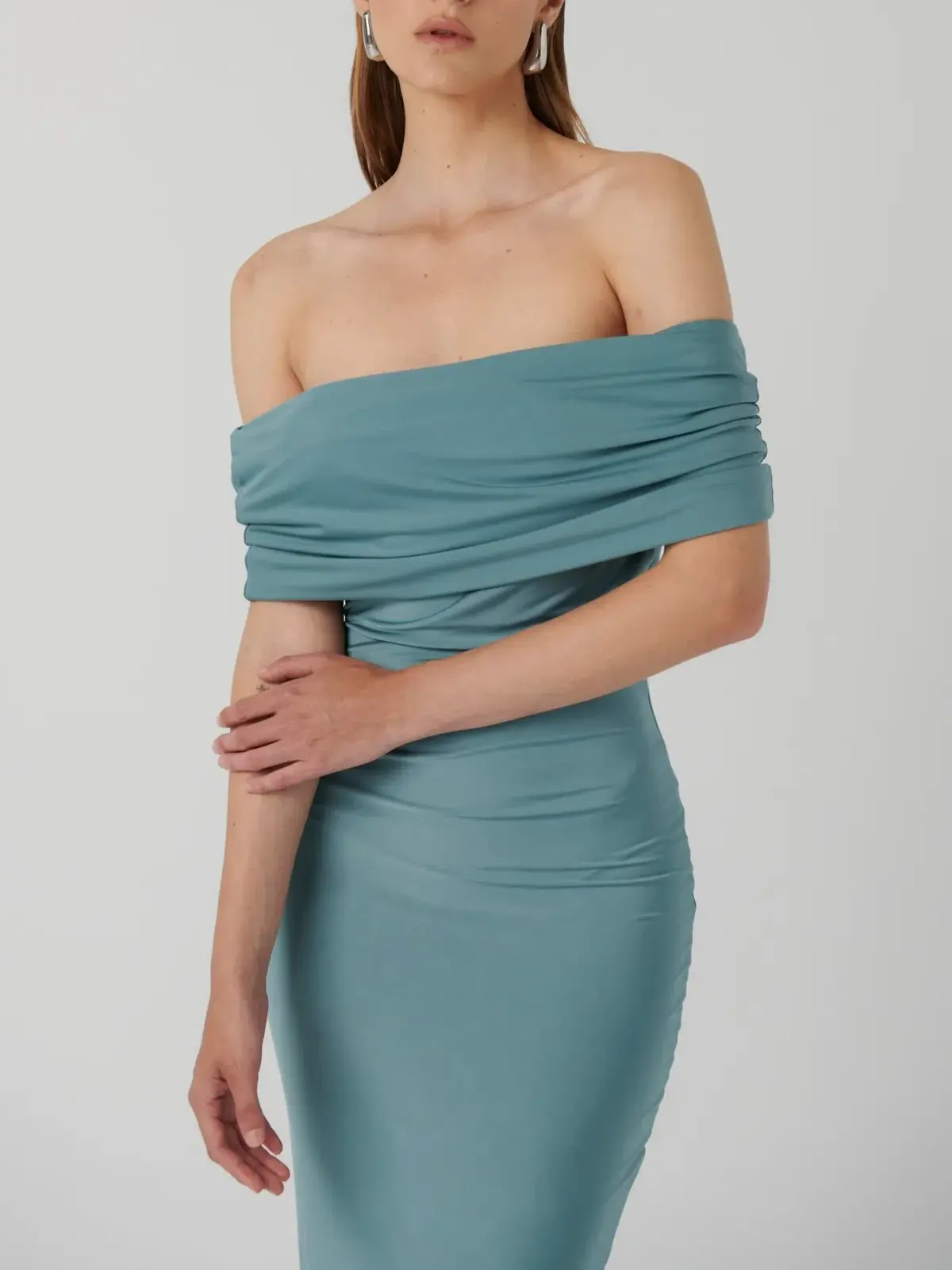 Effie Kats Viela Gown Eucalyptus Size 6/XS - Image 4