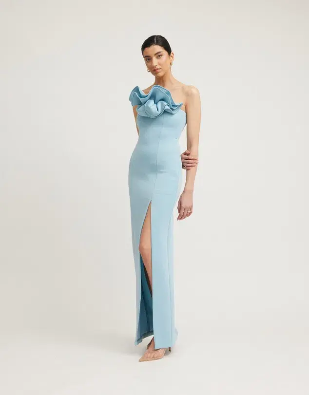 Tojha Fleur Maxi Dress in Powder Blue Size AU 10 - Image 2