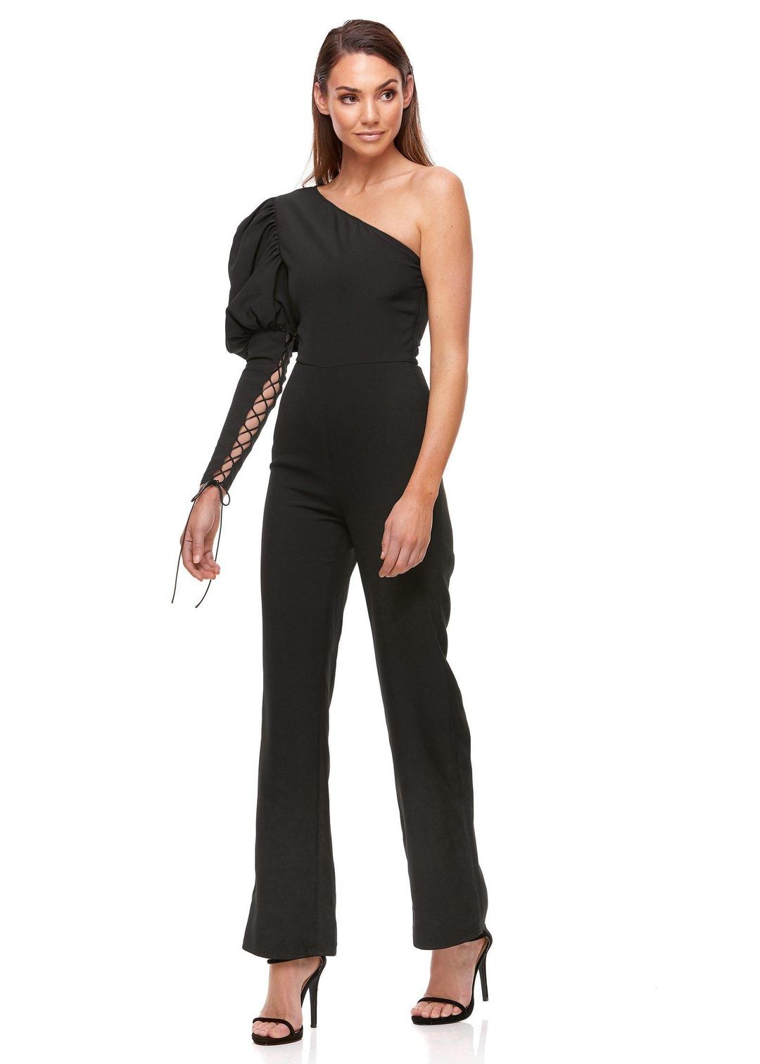 ELIYA VIVIENNE PANTSUIT Black Size 10 for rent on The Volte - main image