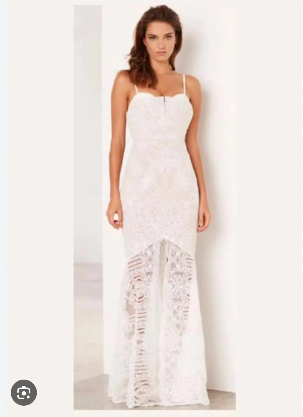 Sheike Lunar Lace Maxi Ivory Size 16 - Image 1