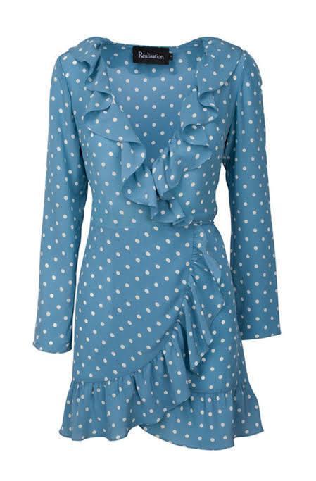 Realisation Par: The Alexander in Dusty Blue Spots . Size 10 (M) - Image 1