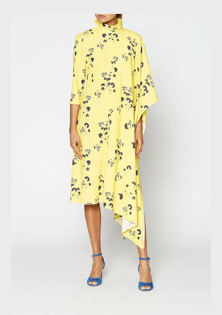 Scanlan Theodore Fanita Dress Yellow Size 8 - Image 1