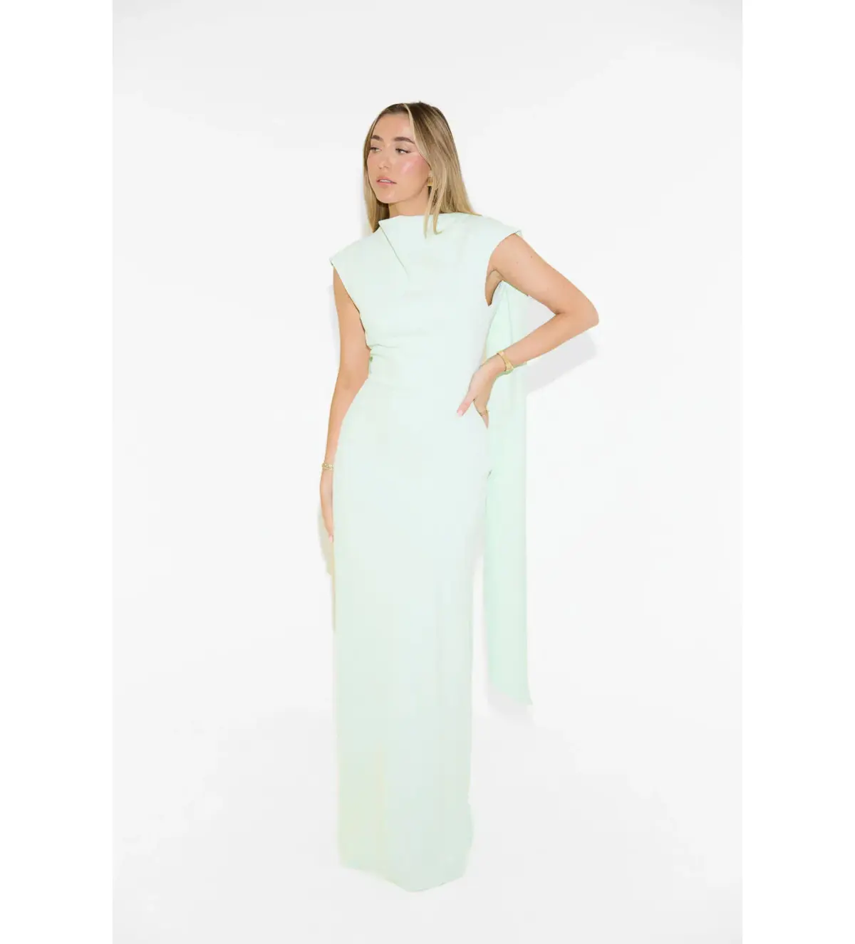 Odd Muse The Ultimate Muse Drape Maxi Dress Mint Size XS / AU 6 - Image 1