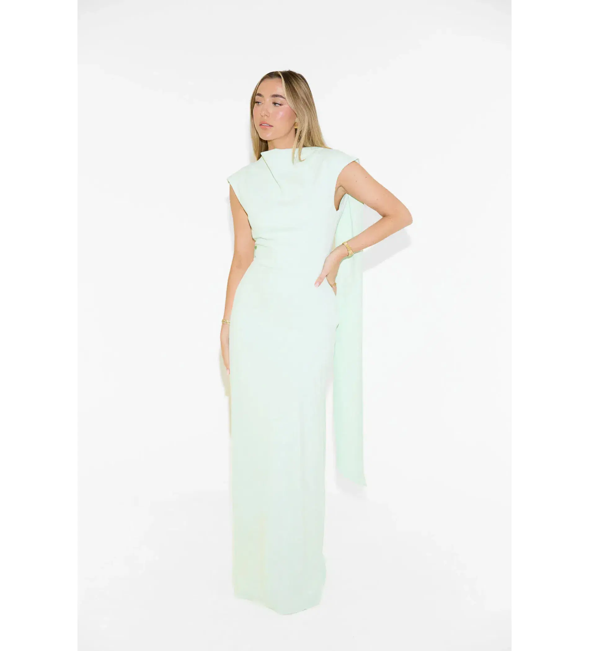Odd Muse The Ultimate Muse Drape Maxi Dress Mint Size XS / AU 6 - Image 1