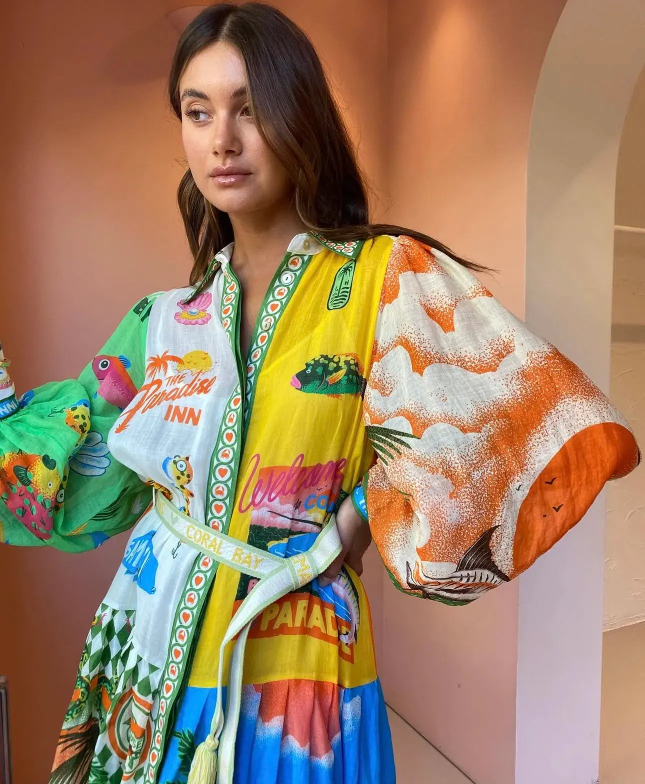 Alemais Paradiso Shirtdress Size AU 10 - Image 3