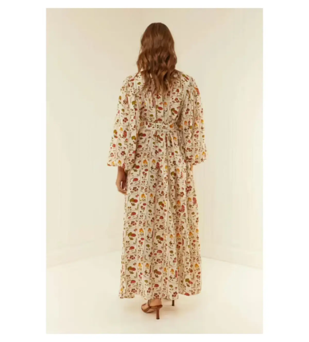 Palm Noosa Noddy Tomato Tiles Maxi Dress Print Size 8 - Image 3